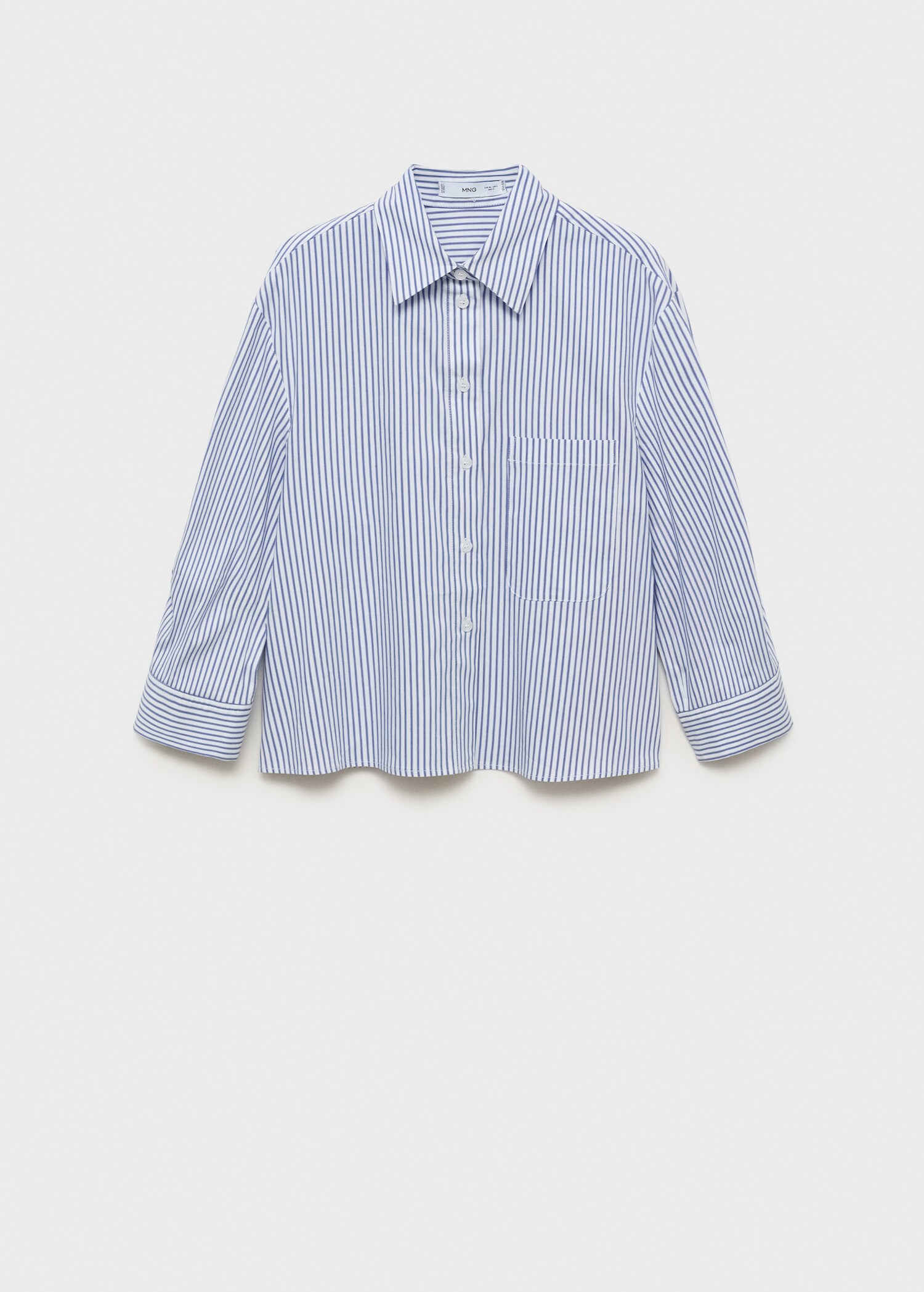 Striped multi-position sleeve shirt - Article without model