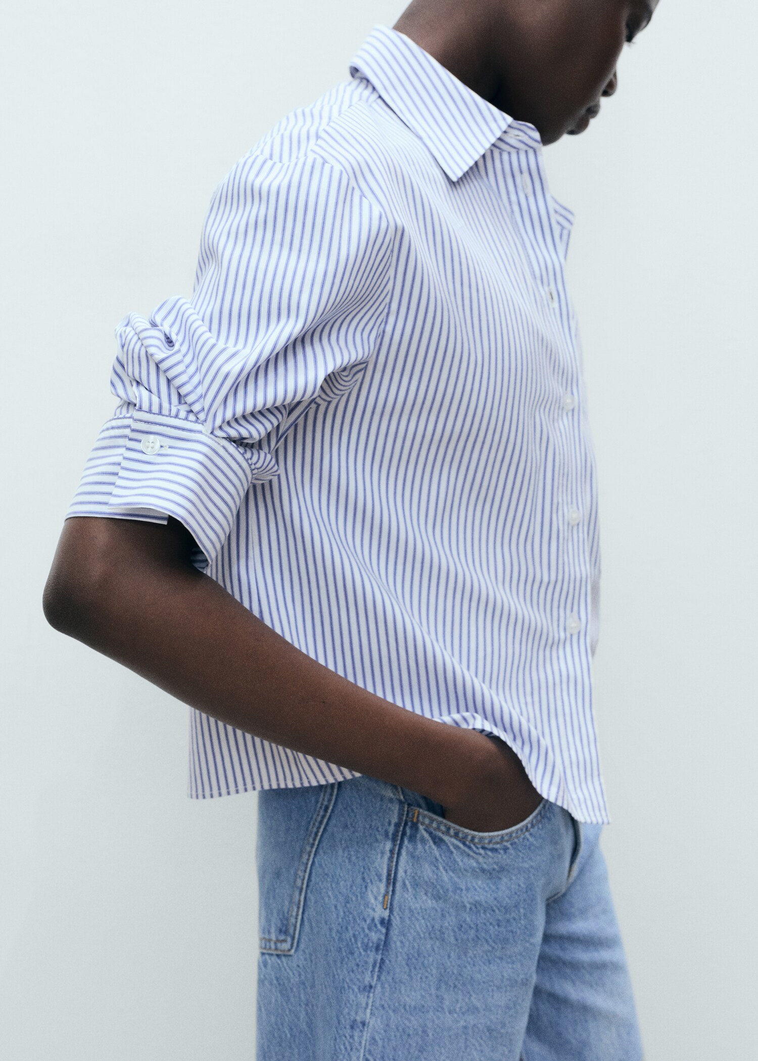 Striped multi-position sleeve shirt - Details of the article 6