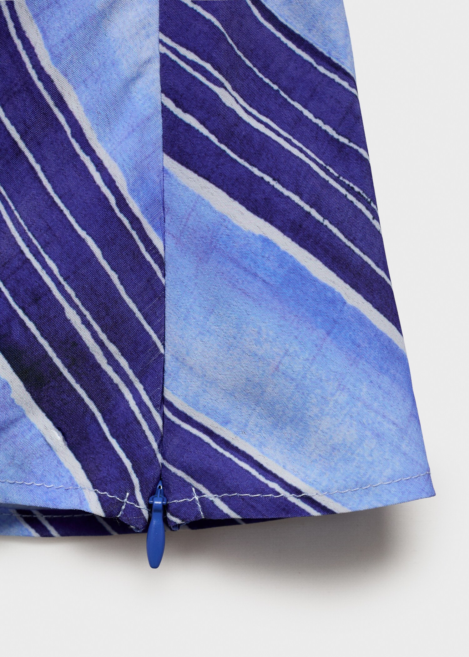 Asymmetrical striped blouse - Details of the article 0