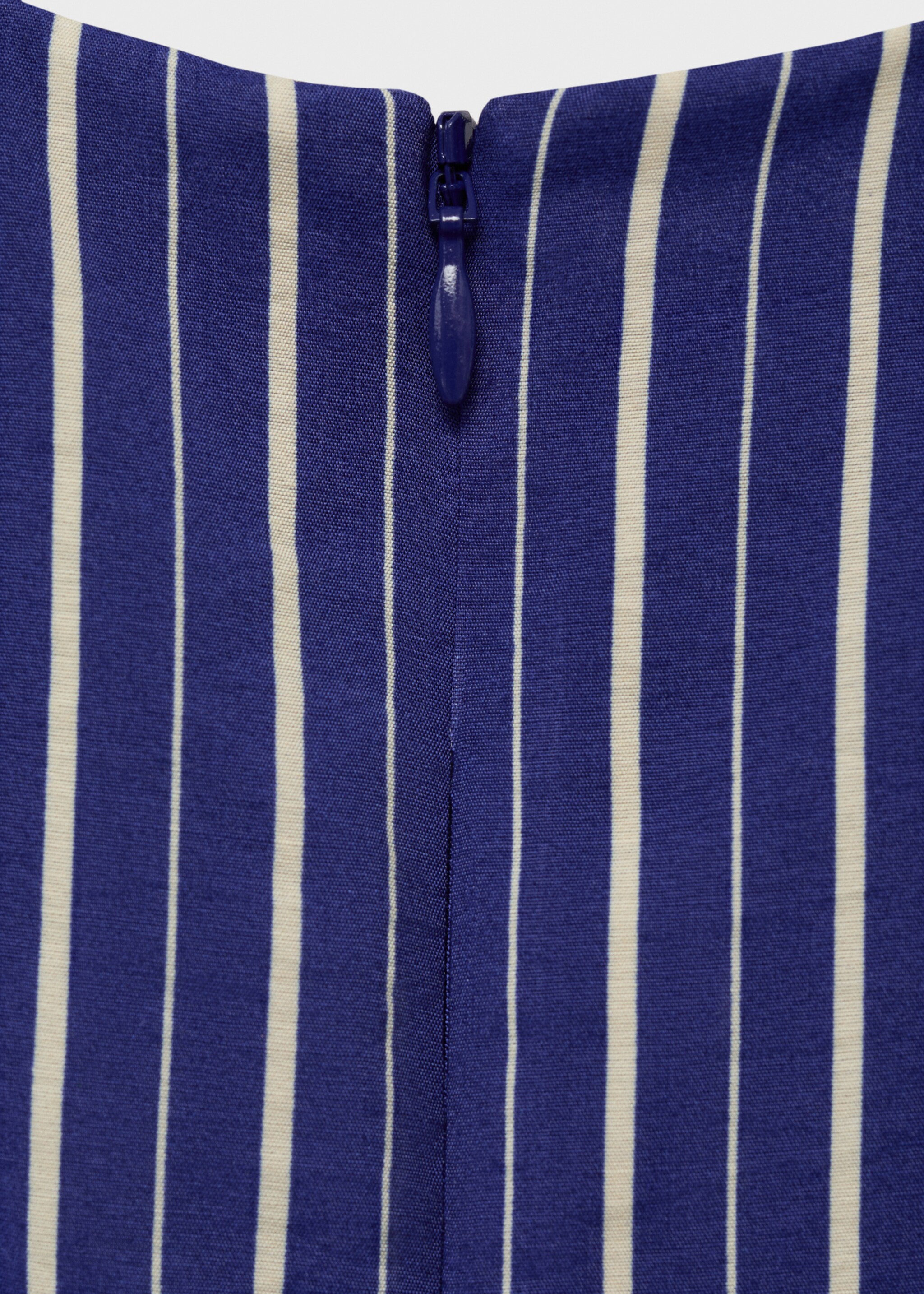 Striped jumpsuit with belt - Details of the article 0, Blue. Ref: 87047194-00.