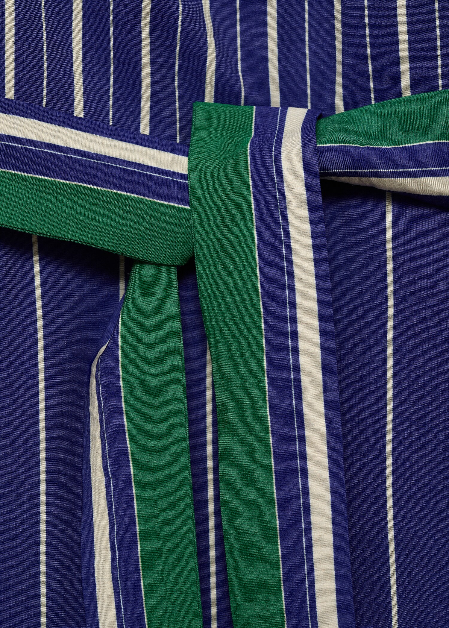 Striped jumpsuit with belt - Details of the article 8