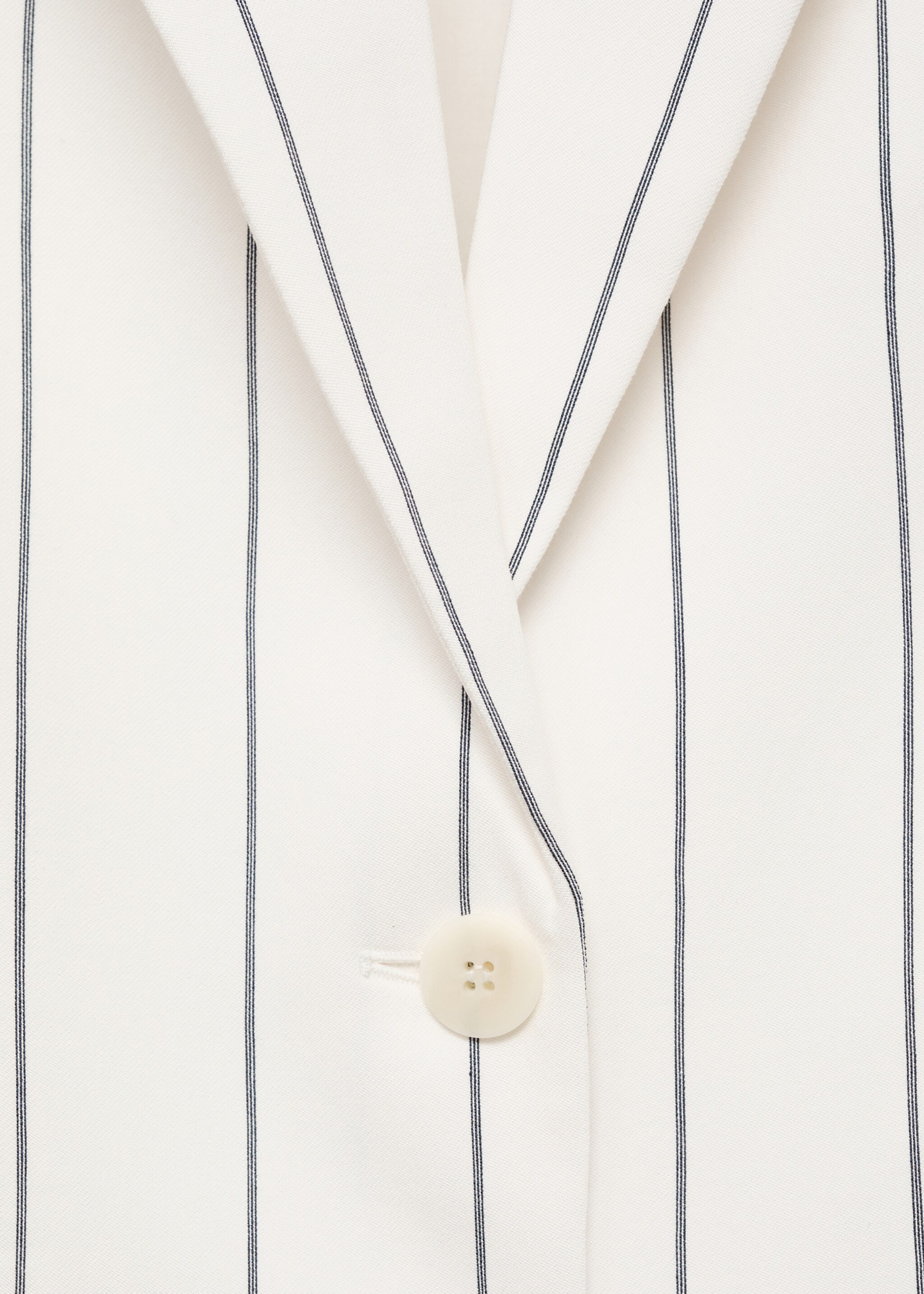Pinstripe suit jacket - Details of the article 0, White. Ref: 87047195-00.