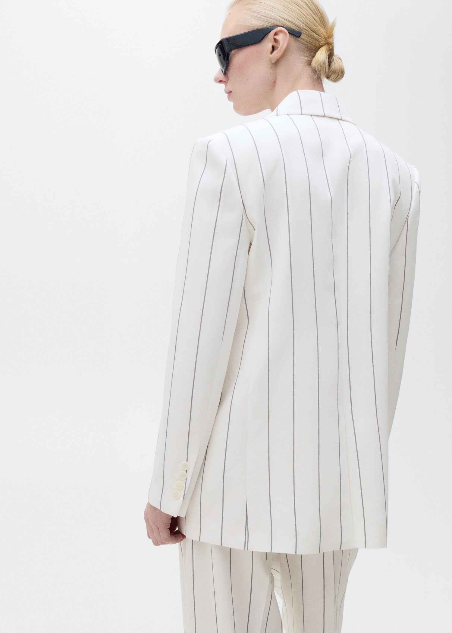 Pinstripe suit jacket - Reverse of the article