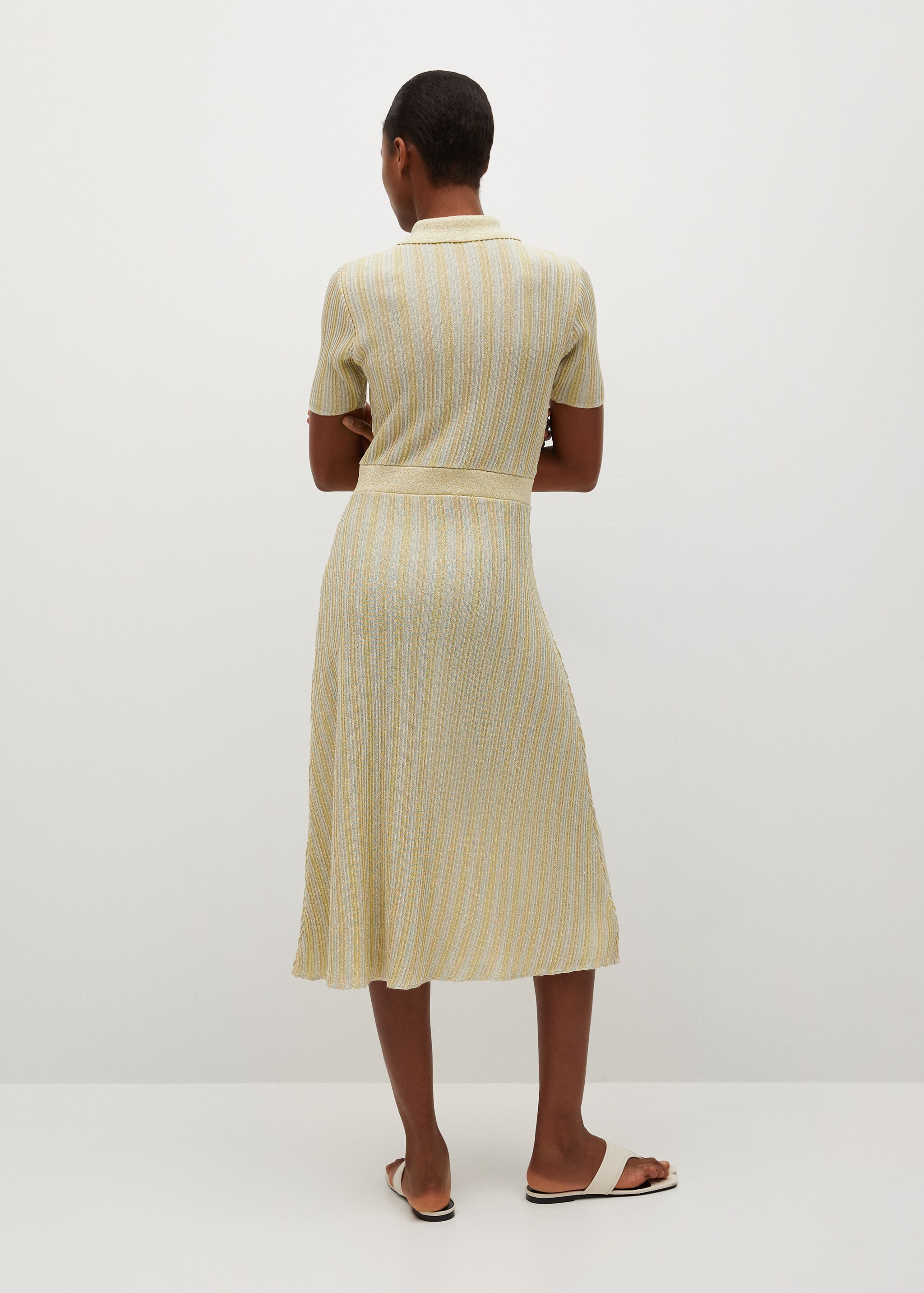 Vestido punto lúrex - Reverso del artículo