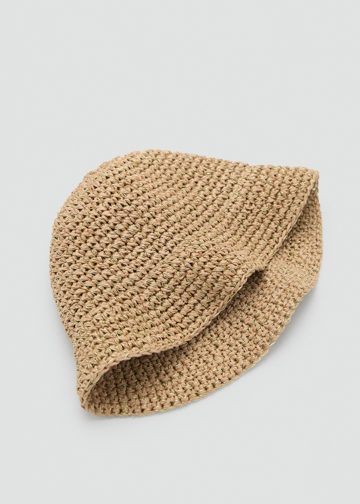 Lurex straw bucket hat - Details of the article 1