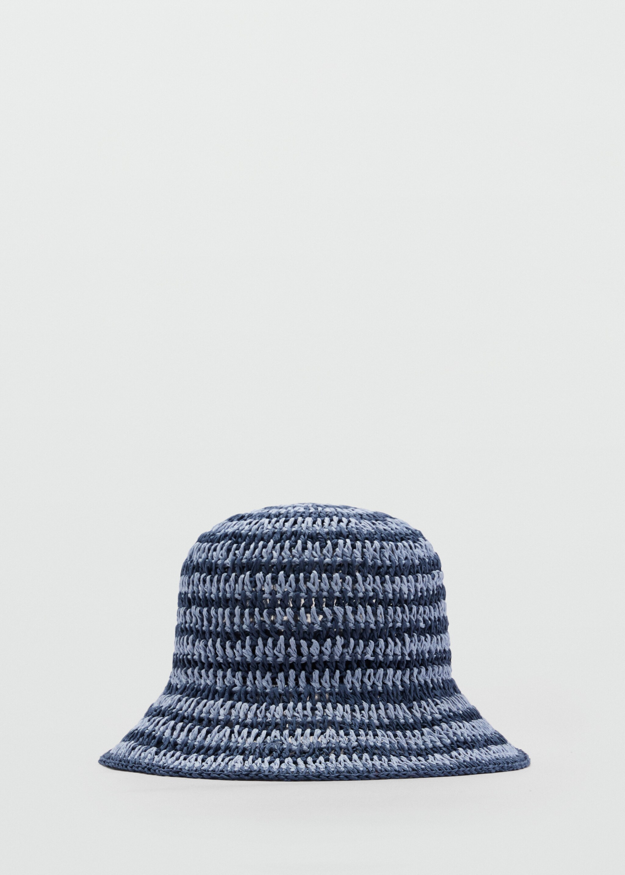 Bucket hat van natuurvezels - Artikel zonder model, Blauw. Ref: 87047672-00.