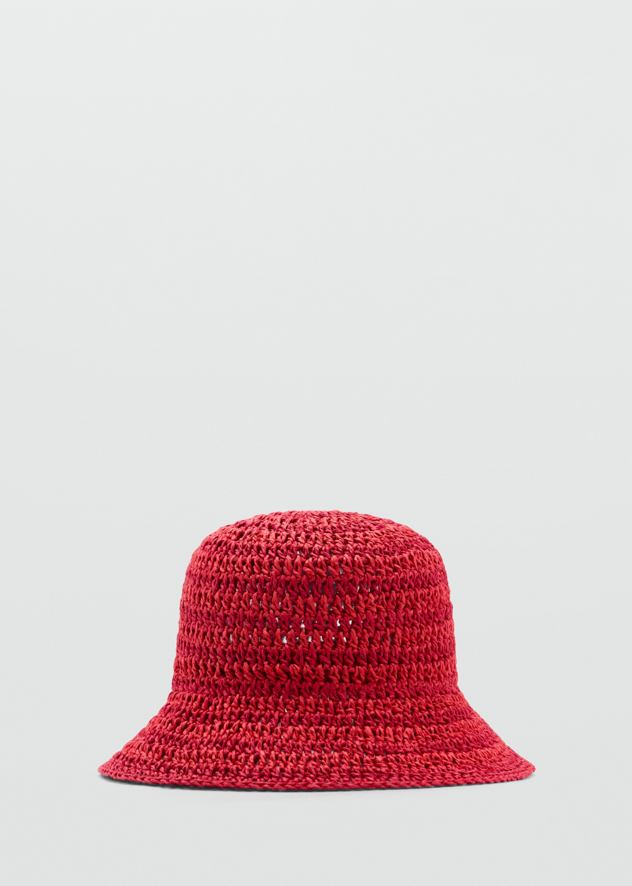 Bucket Hat aus Naturfaser - Artikel ohne Model, Rot. Ref: 87047672-00.