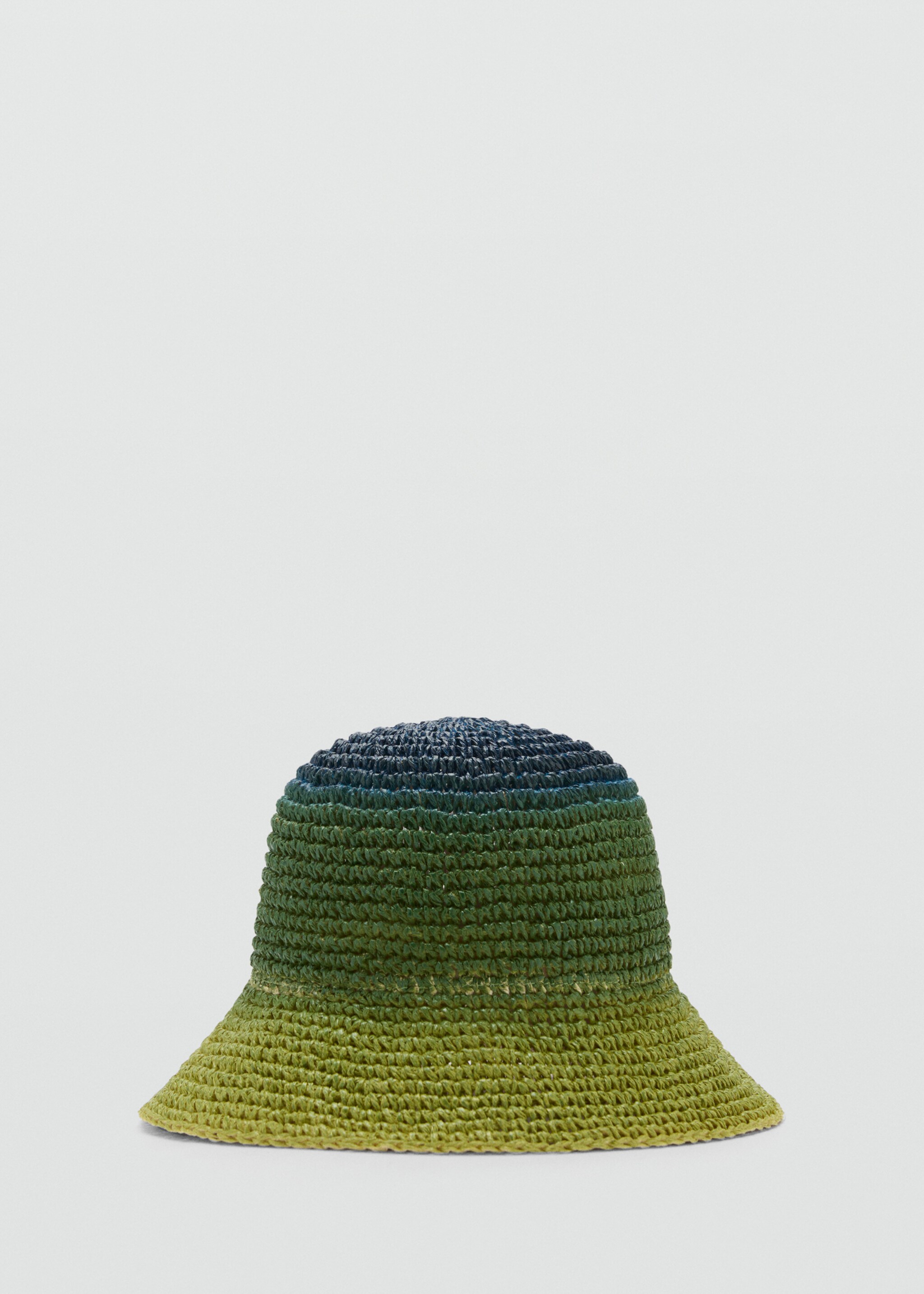 Natural fibre gradient hat - Article without model, Green. Ref: 87047673-00.