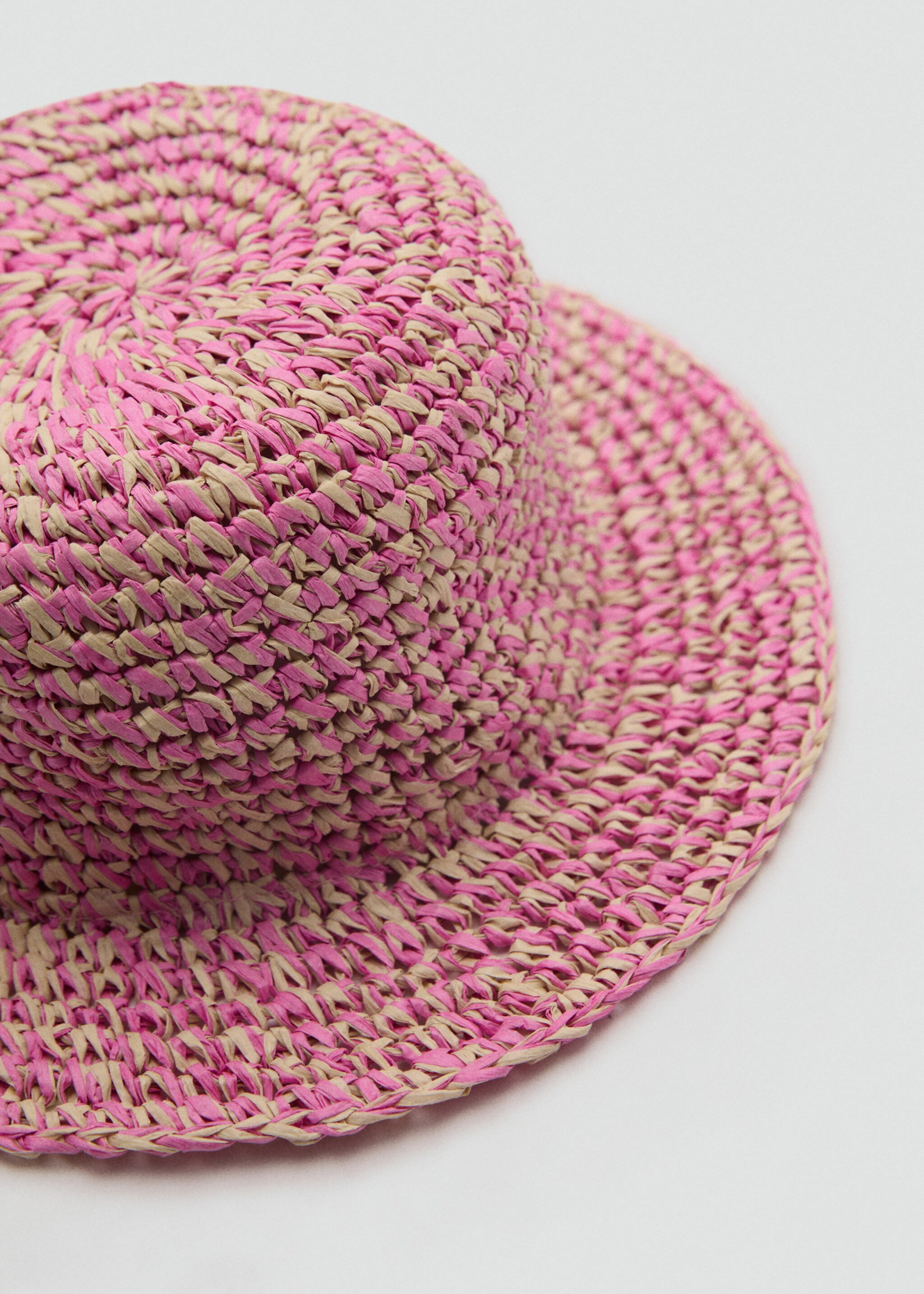 Chapeau raphia - Détail de l'article 1, Rose. Ref: 87047674-00.