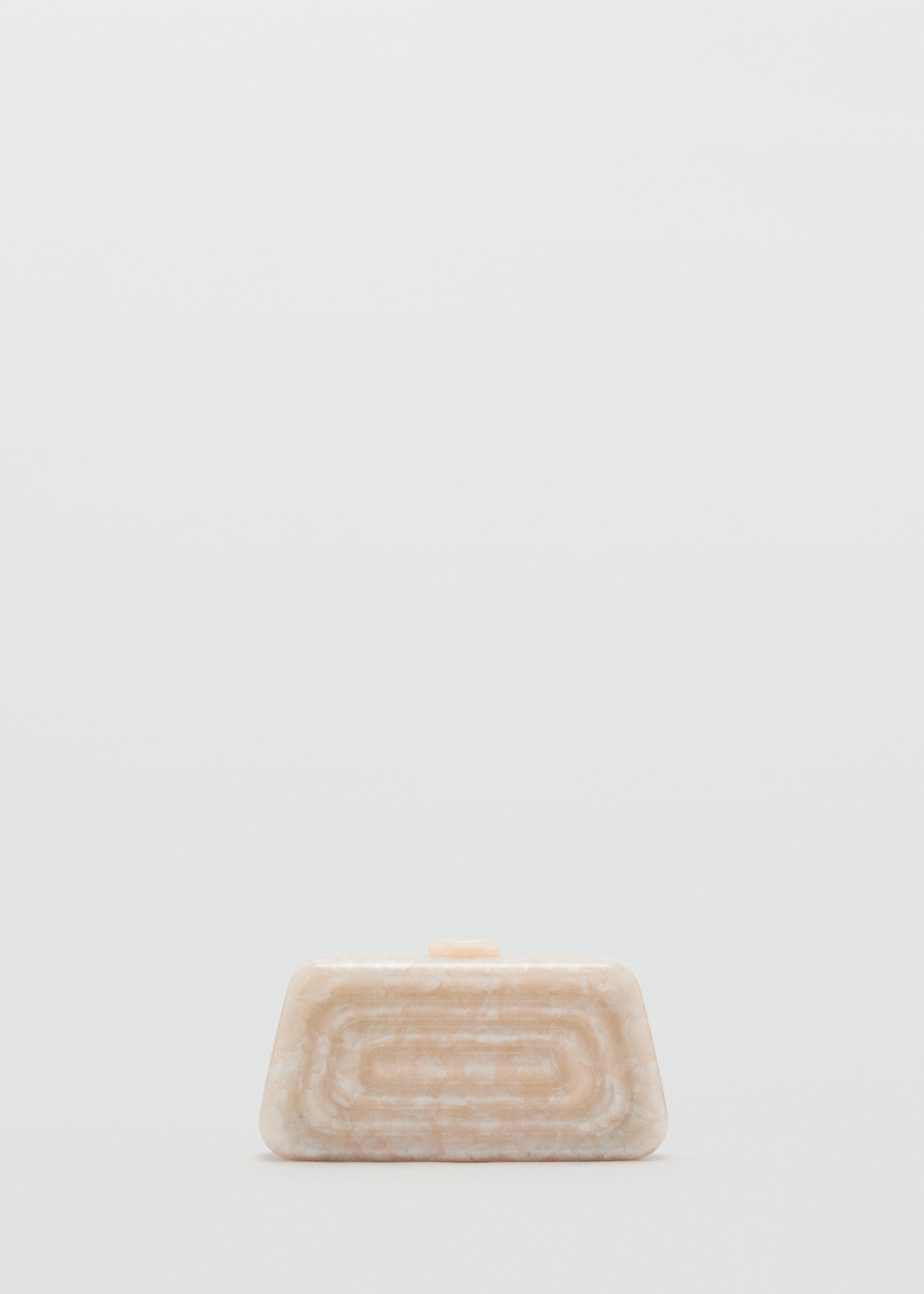 Pearl-effect clutch bag - Article without model, Ivory White. Ref: 87047675-00.