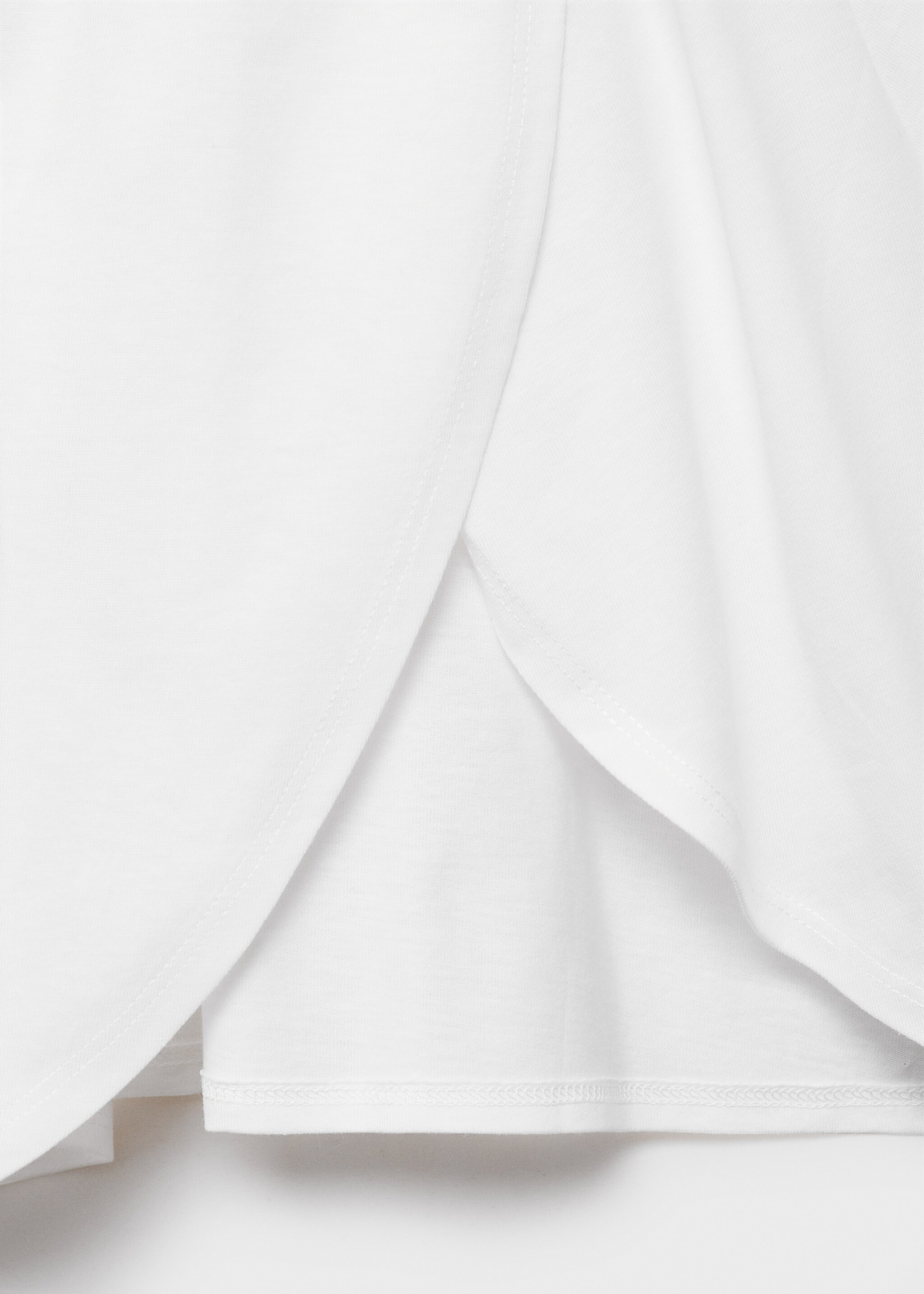 T-shirt met gekruiste rug - Detail van het artikel 0, Gebroken wit. Ref: 87047690-00.