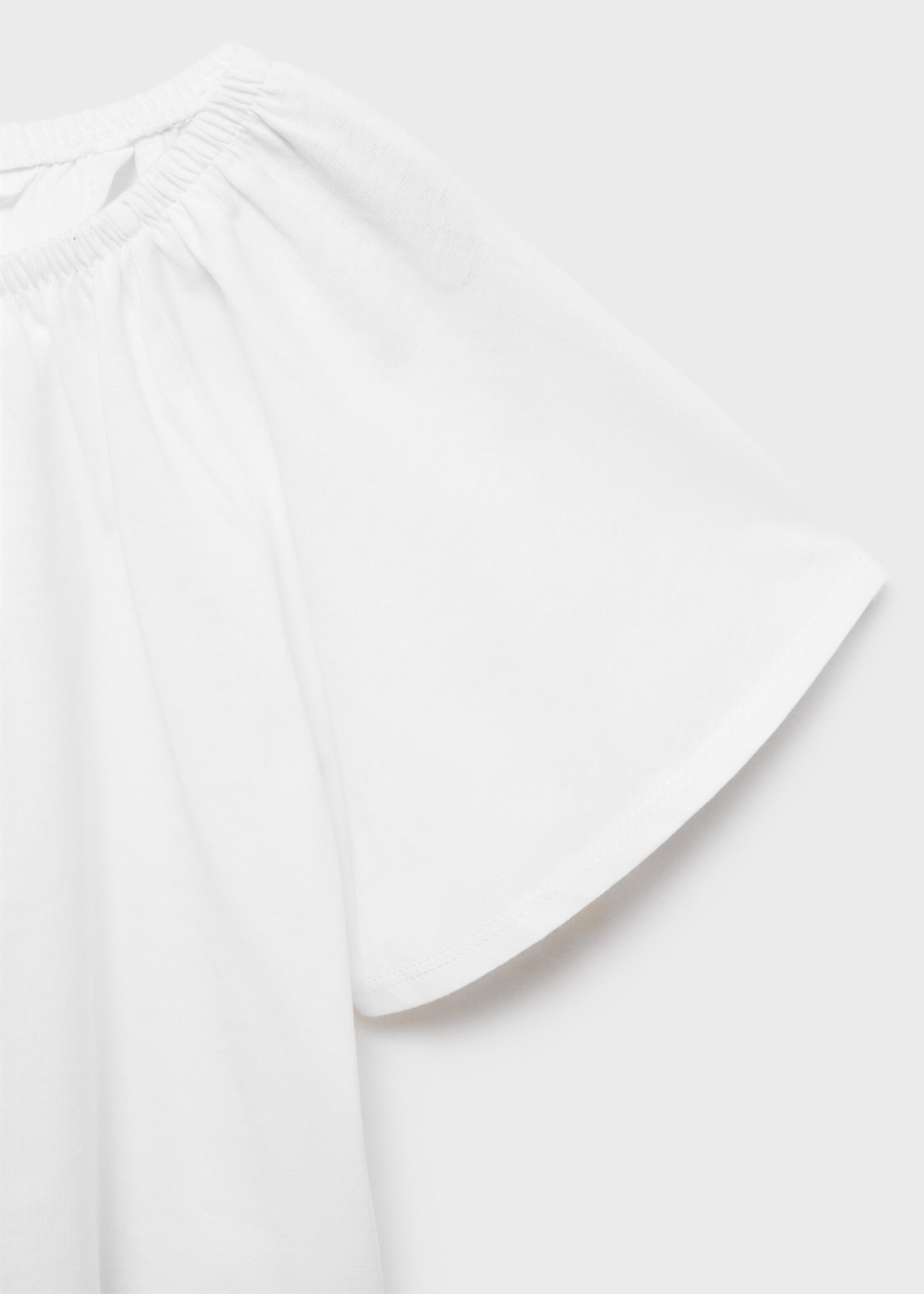 T-shirt met gekruiste rug - Detail van het artikel 8, Gebroken wit. Ref: 87047690-00.