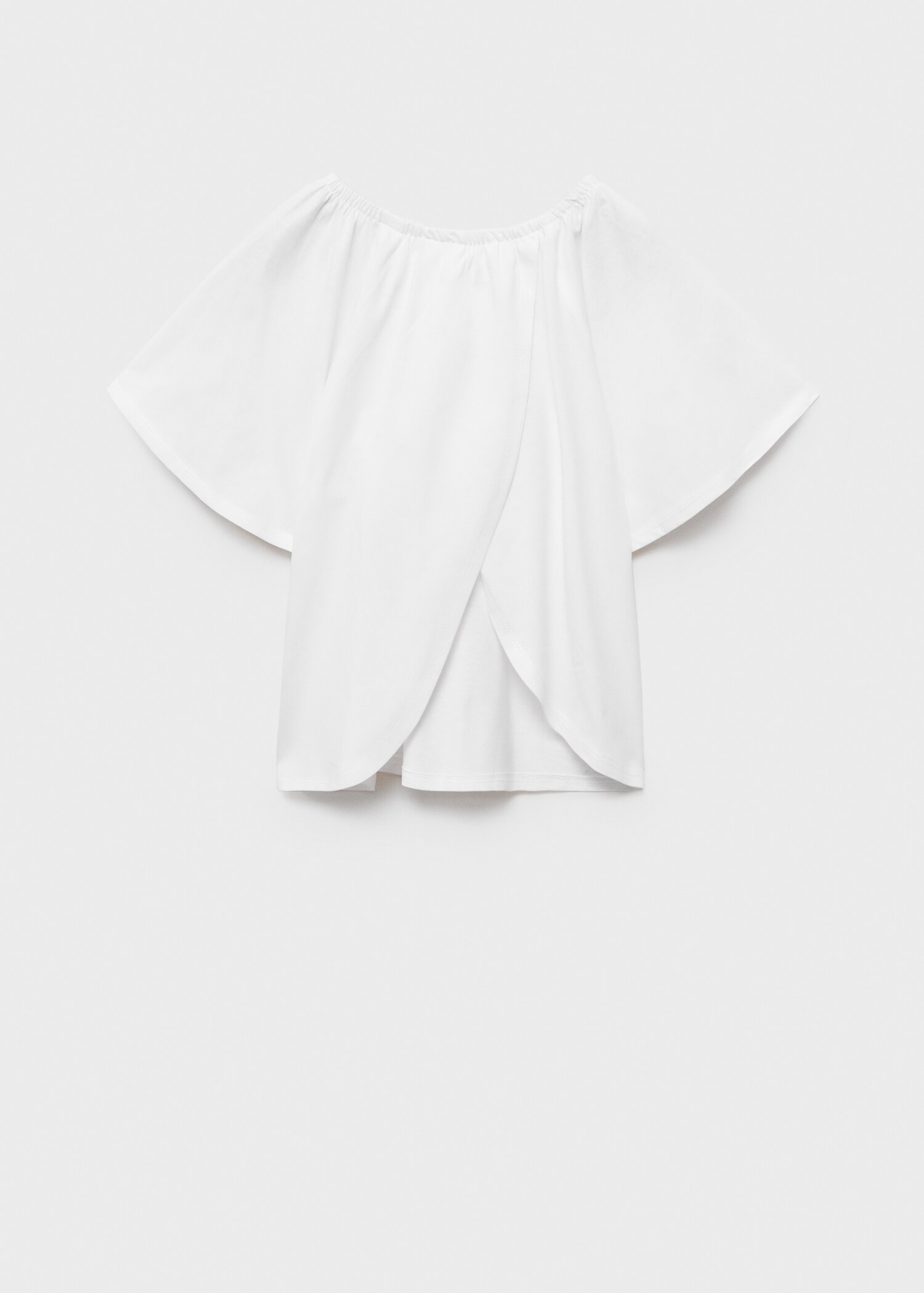 Crossover back T-shirt - Reverse of the article