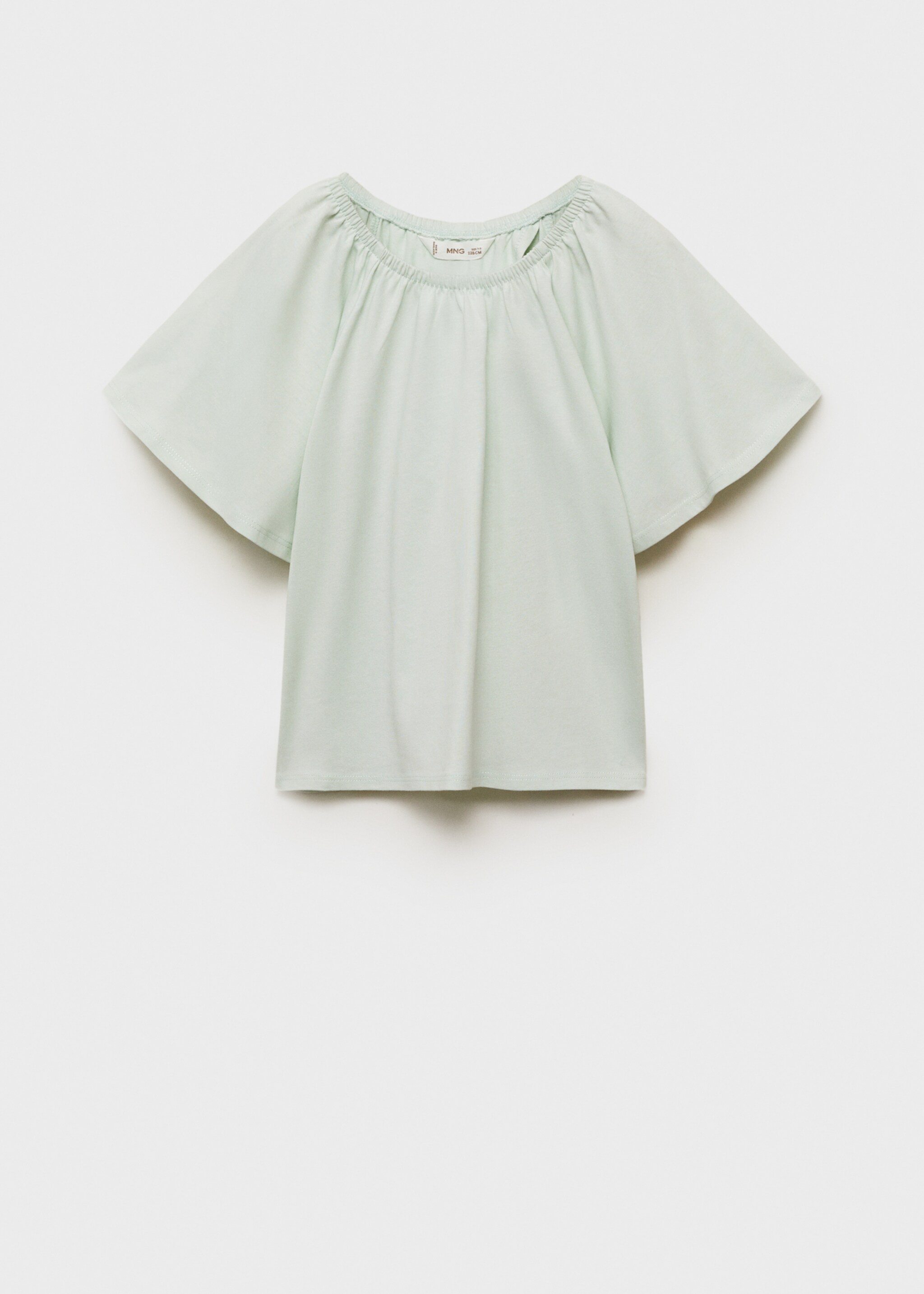 Crossover back T-shirt - Article without model, Mint Green. Ref: 87047690-00.