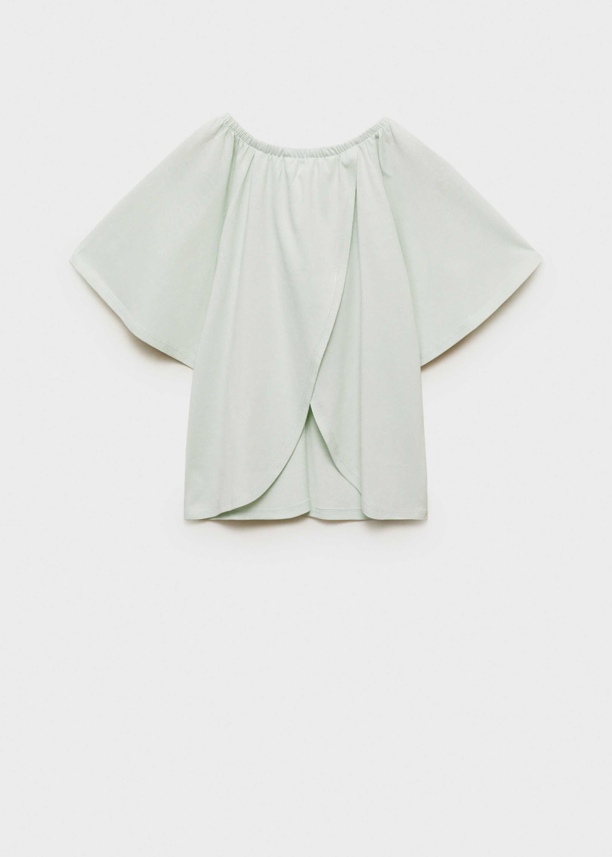 Crossover back T-shirt - Reverse of the article, Mint Green. Ref: 87047690-00.