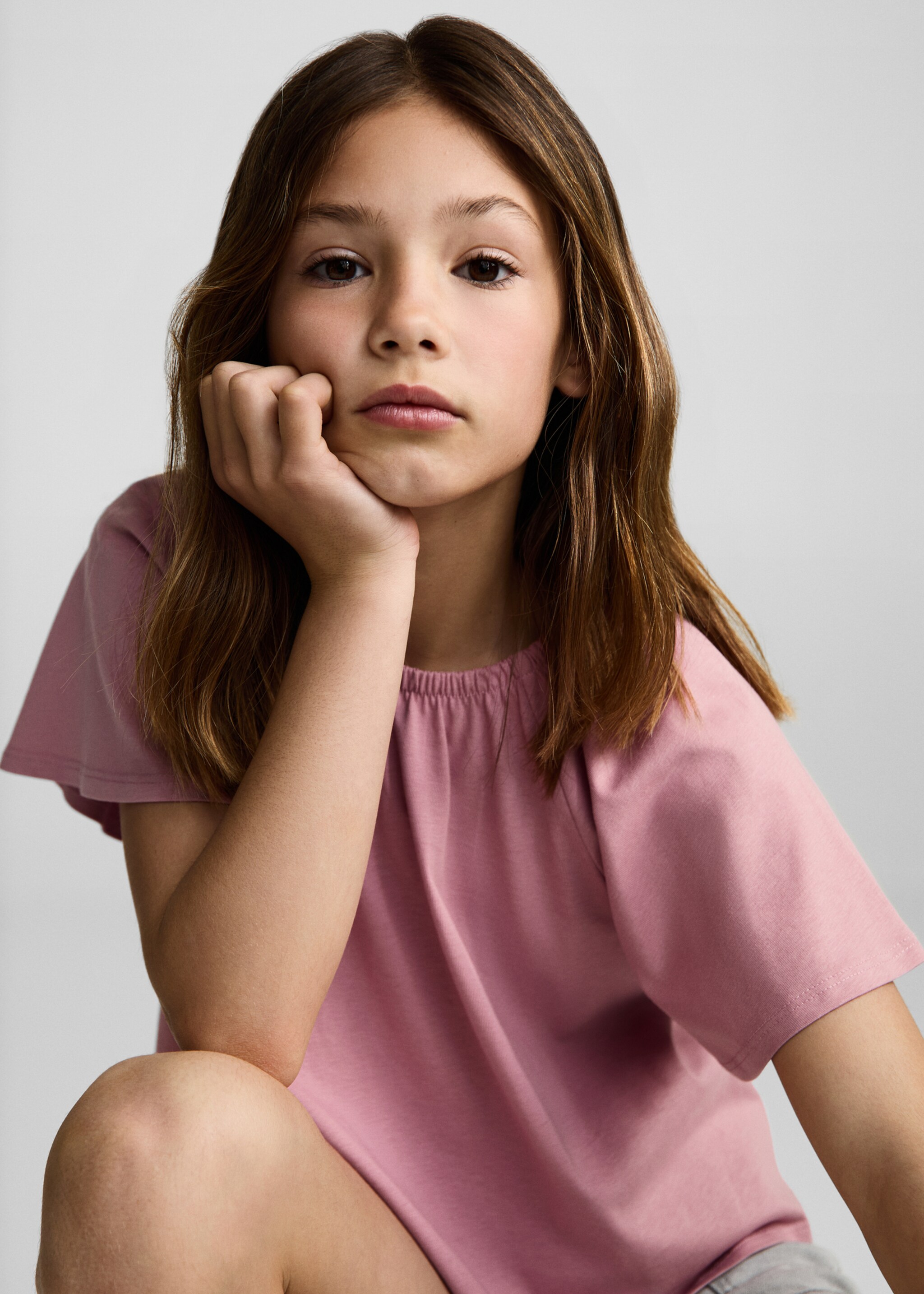 Crossover back T-shirt - Details of the article 1, Strawberry. Ref: 87047690-00.