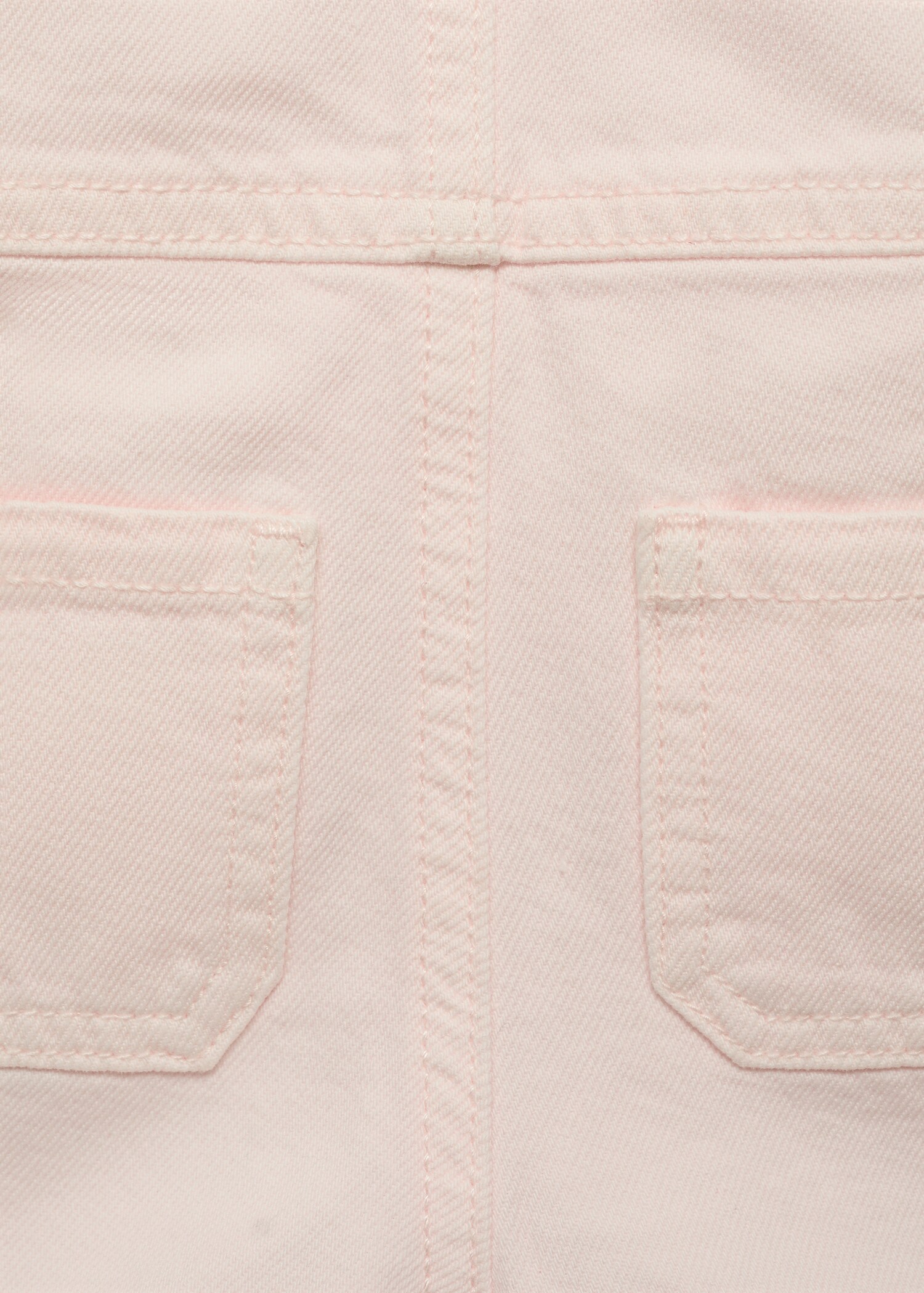 Short denim dungarees - Details of the article 0