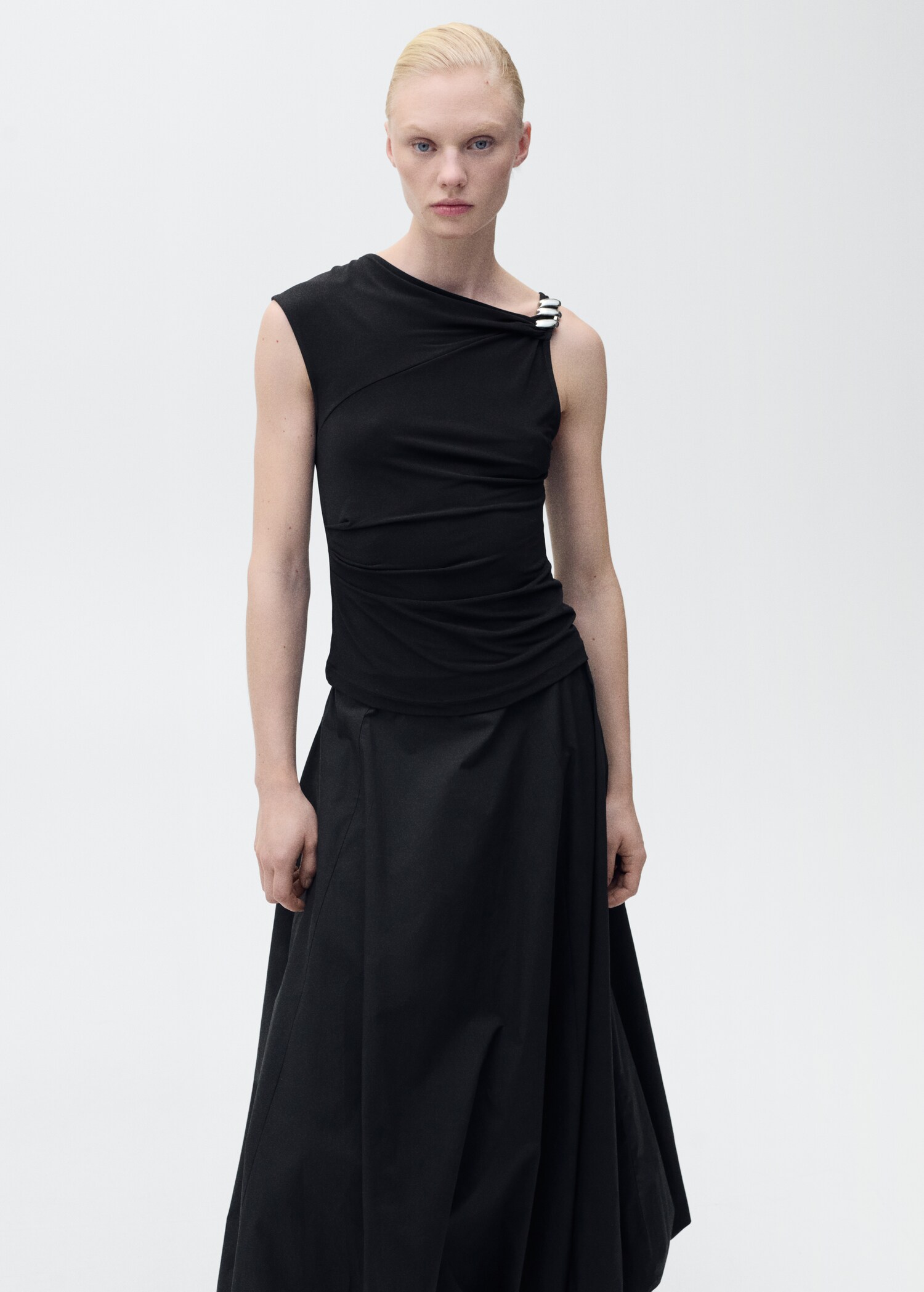 Top asimètric aplic metàl·lic - Pla mig