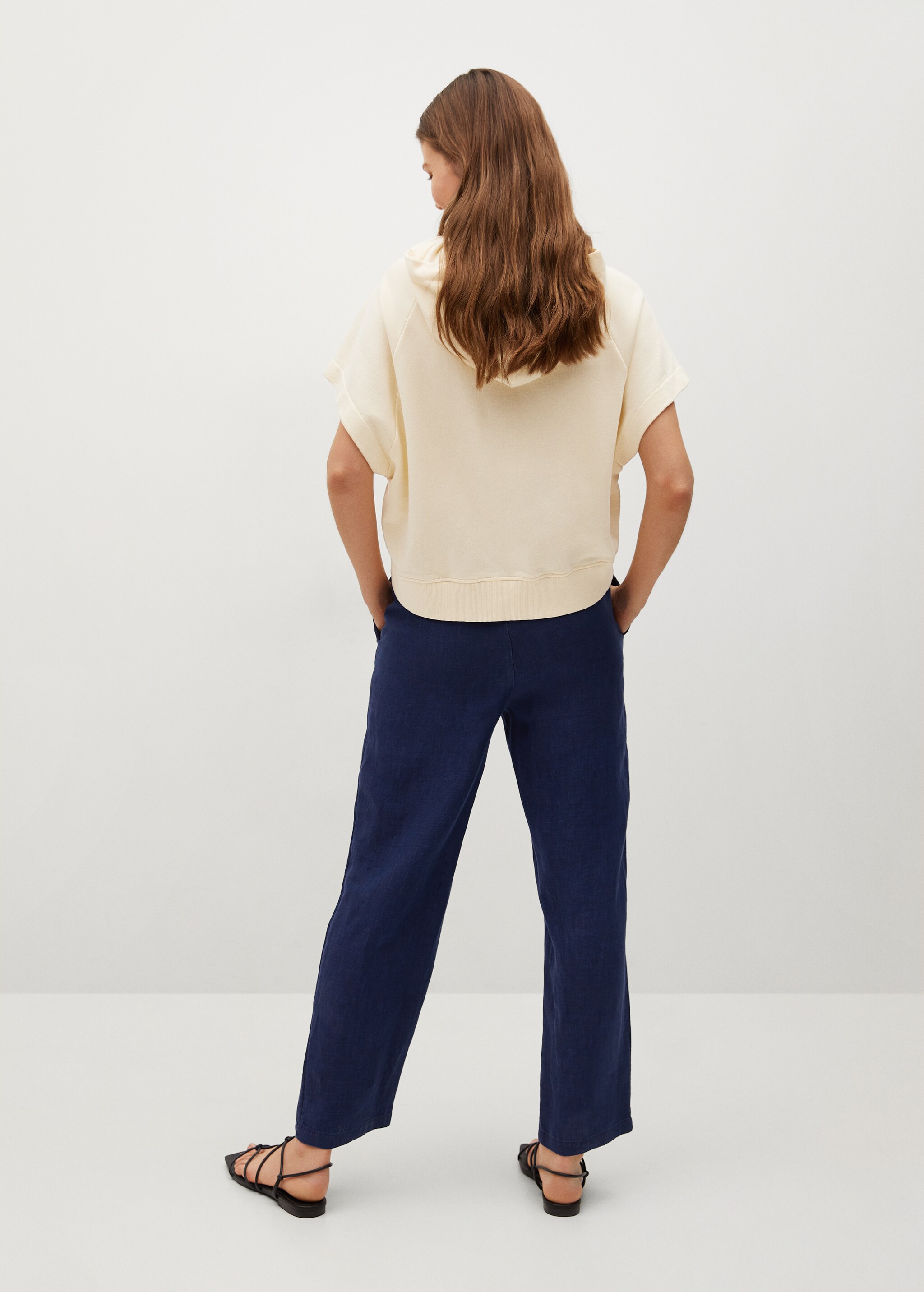 Pantalón 100% lino - Reverso del artículo