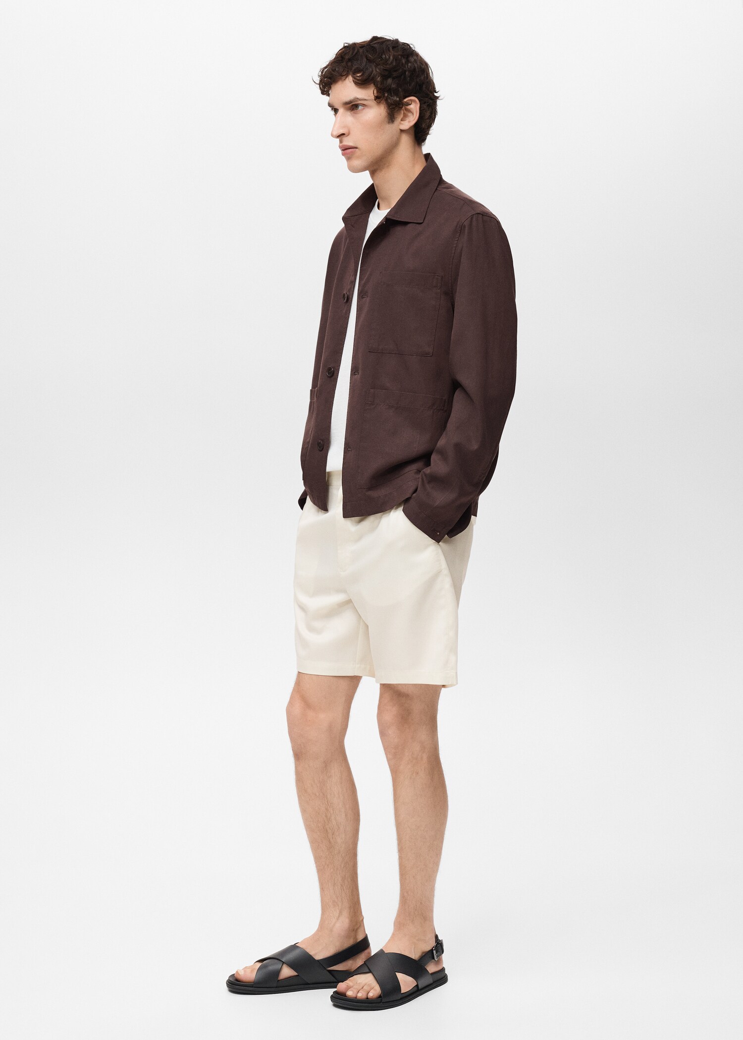 Pocket lyocell overshirt - Details of the article 2