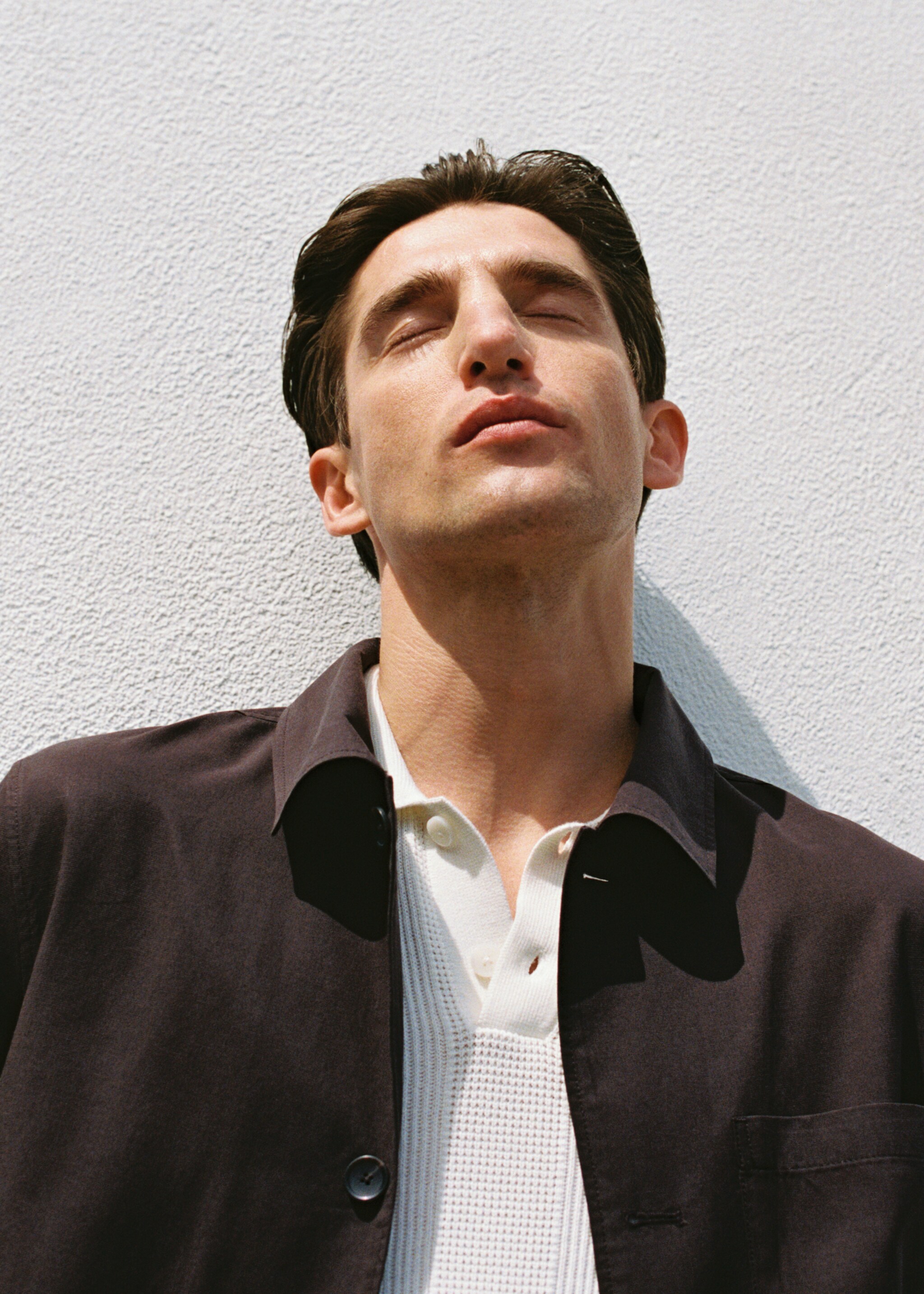 Pocket lyocell overshirt - Details of the article 5, Chocolate. Ref: 87047887-00.