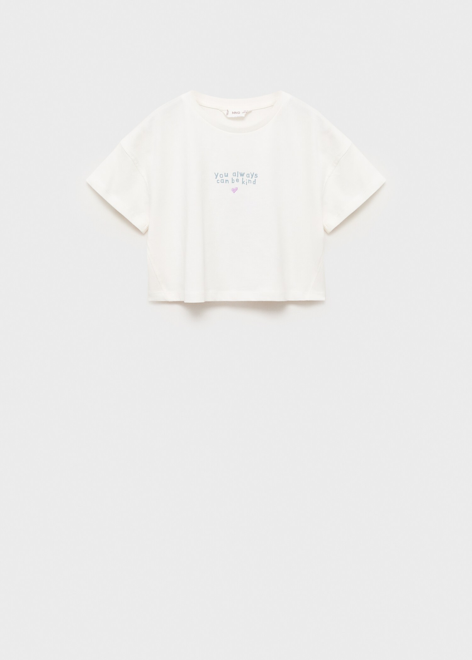 Message crop T-shirt - Article without model