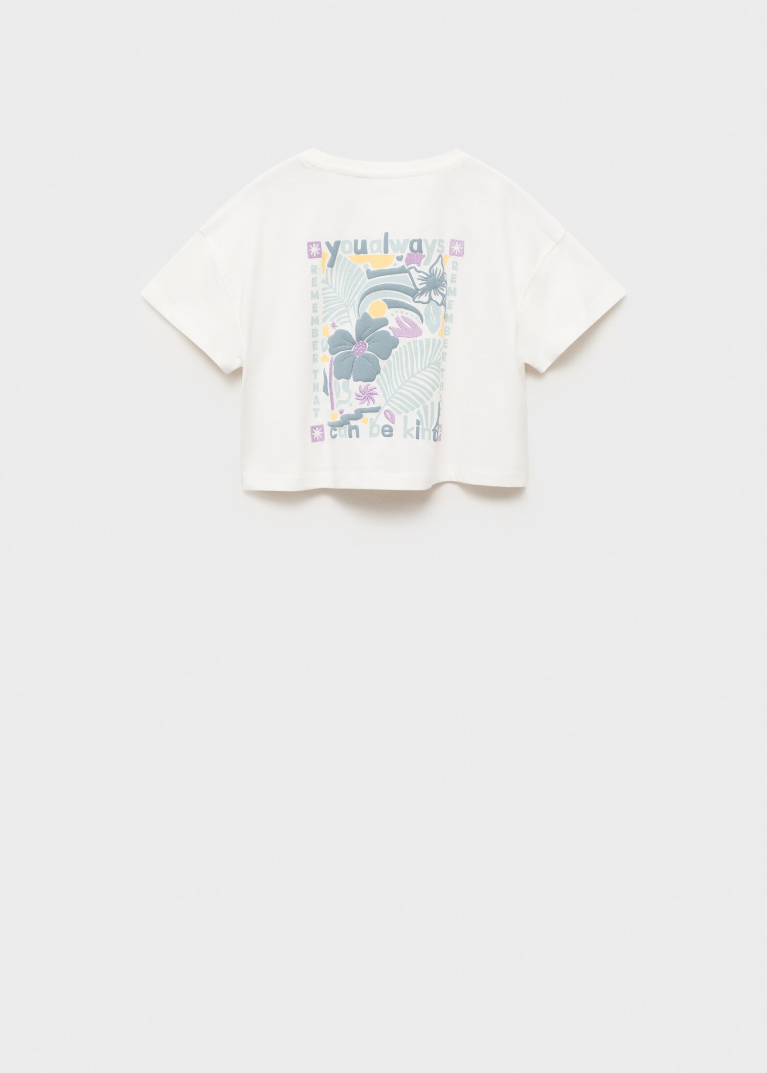 Message crop T-shirt - Reverse of the article