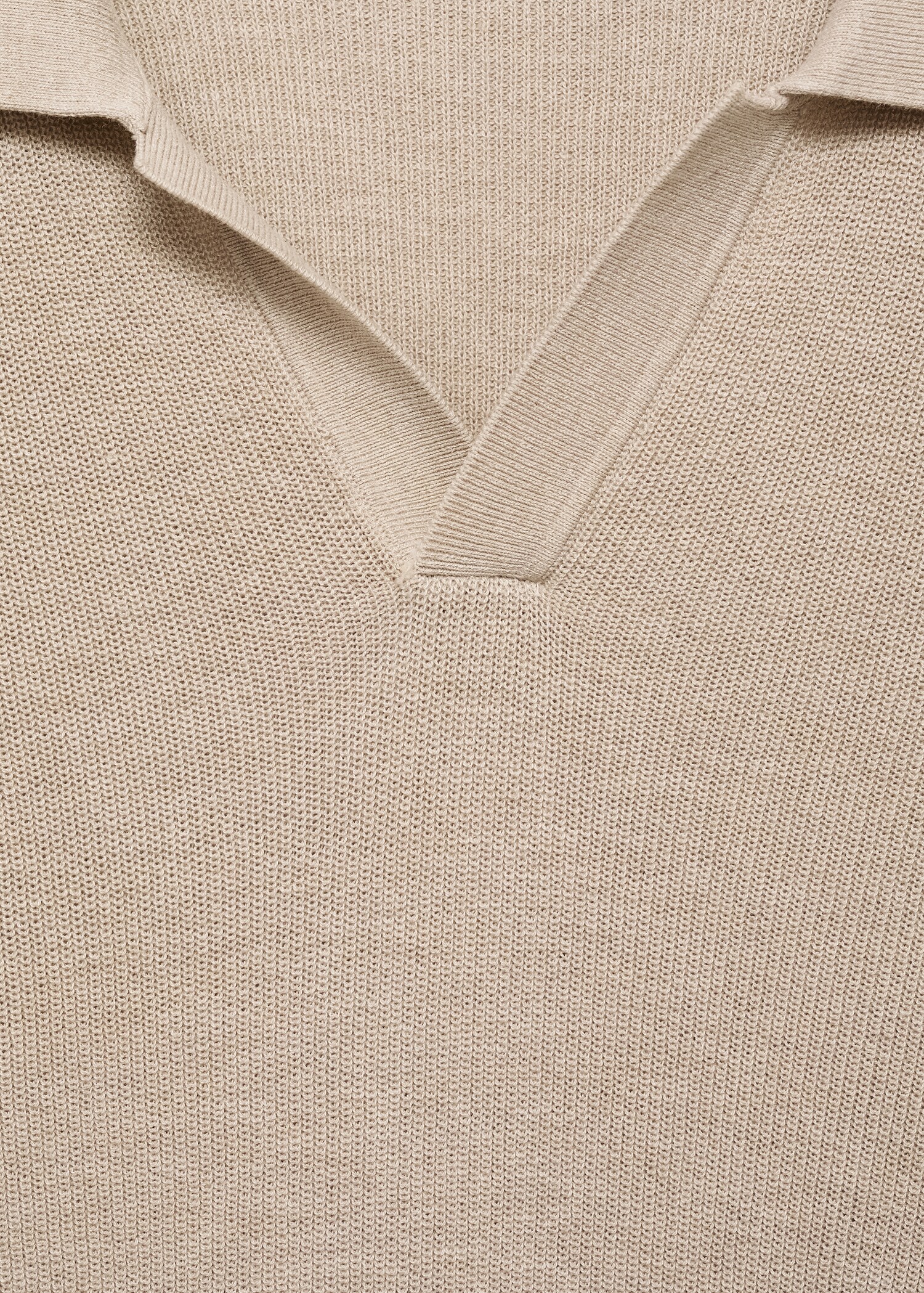 Strukturiertes Strick-Poloshirt - Detail des Artikels 8