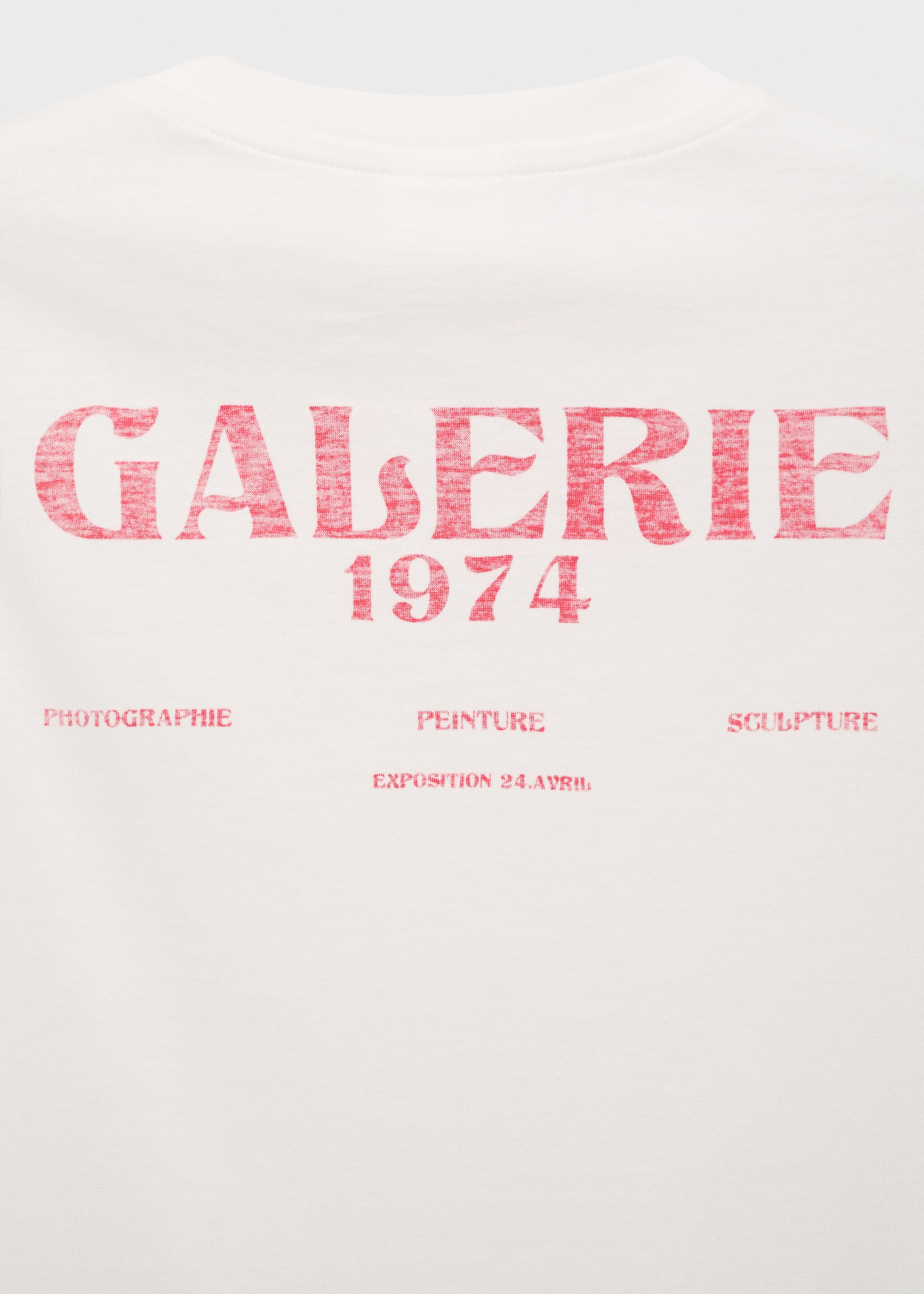 Camiseta algodón mensaje - Detalle del artículo 0, Blanco. Ref: 87047903-00.