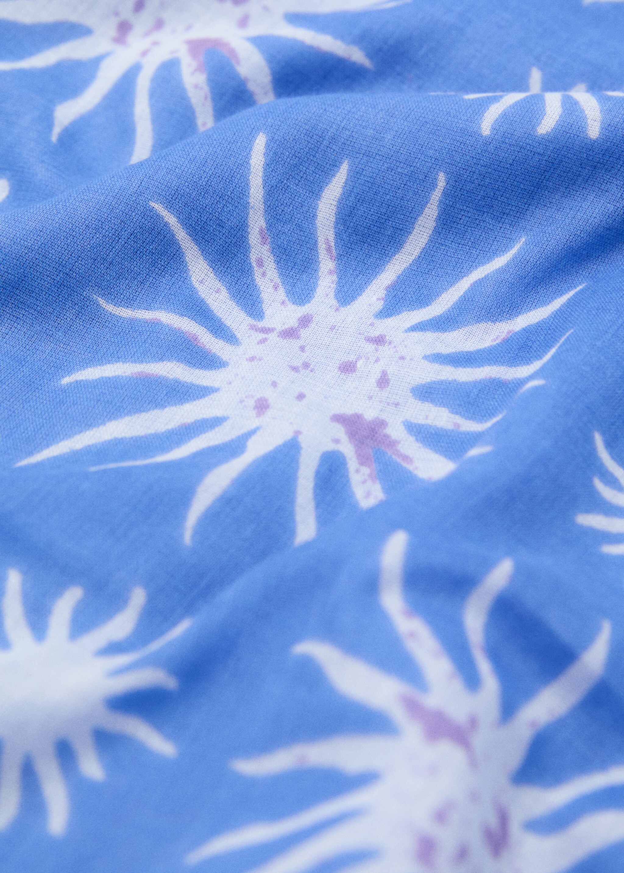 Strandtuch mit Sonnenmotiv - Mittlere Ansicht, Blau. Ref: 87048262-00.