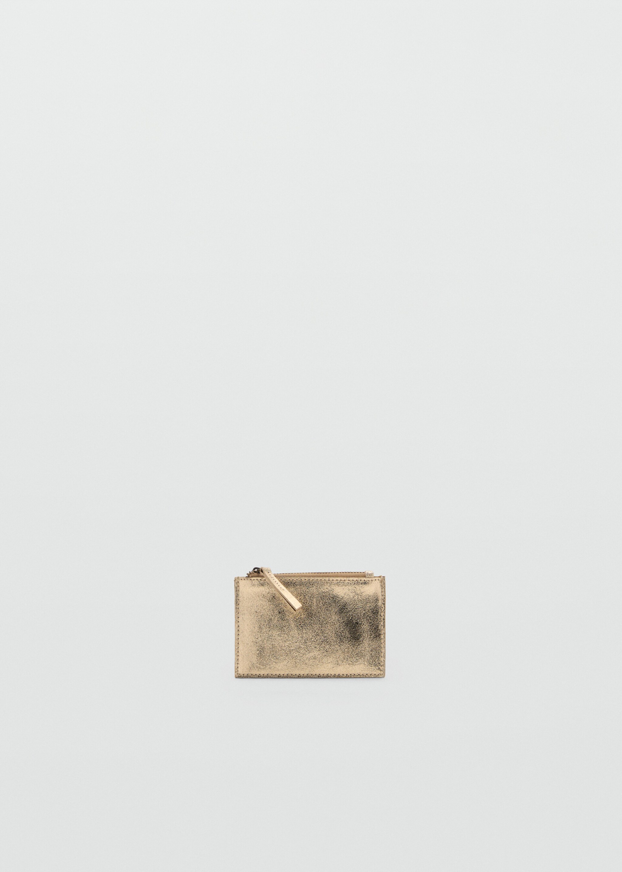 Metallic leather purse - Article without model, Gold. Ref: 87048273-00.