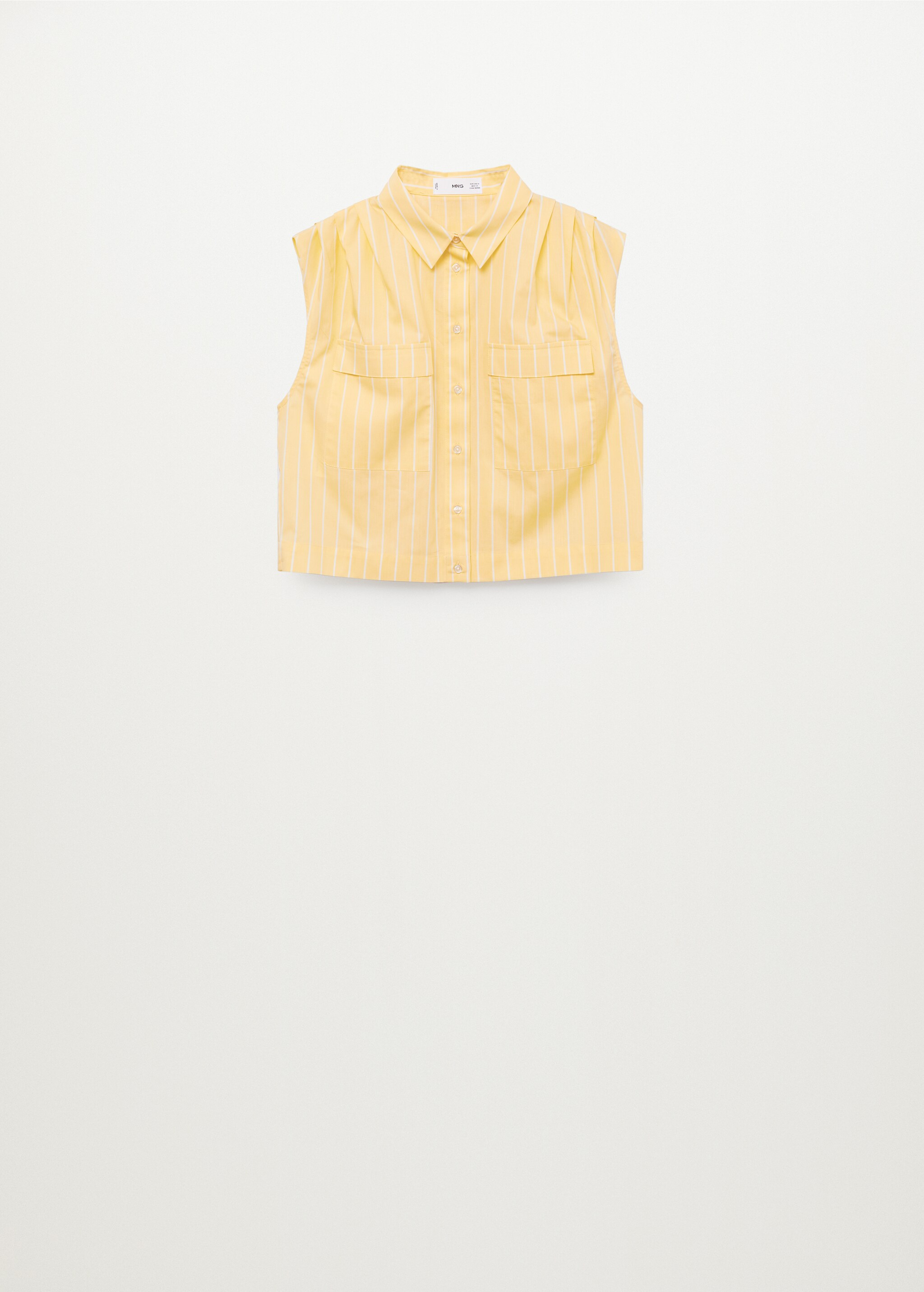 Bavlněná košile crop - Zboží bez modelu