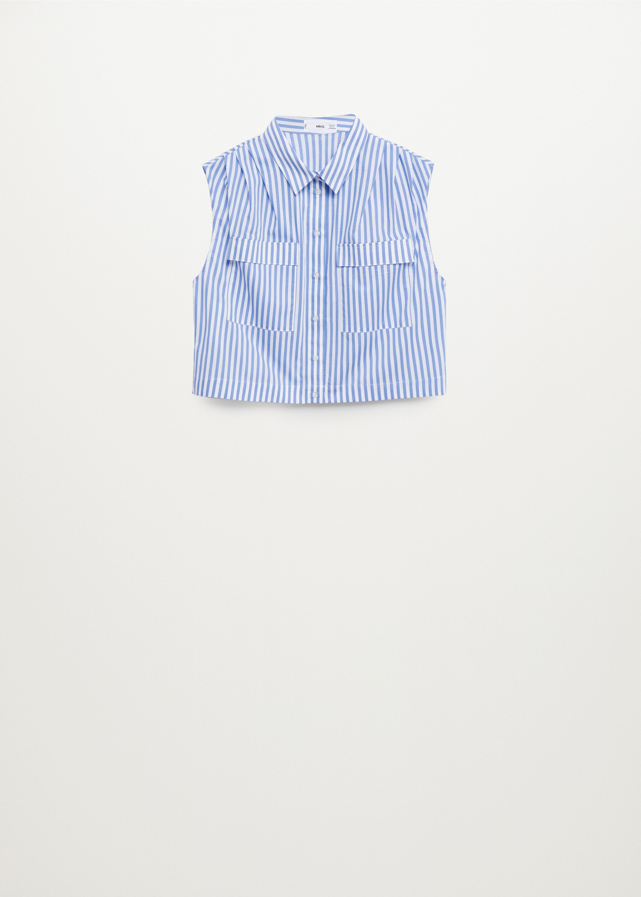 Bavlněná košile crop - Zboží bez modelu