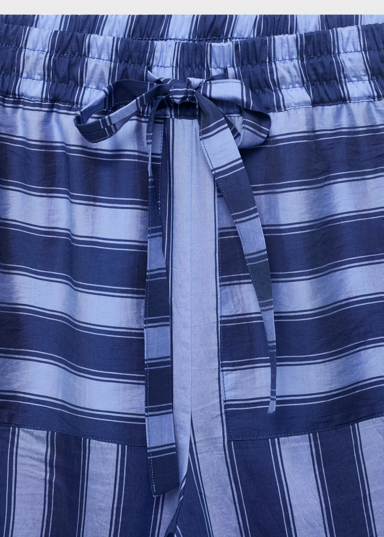 Woven lyocell trousers with two-tone stripes - Details of the article 8
