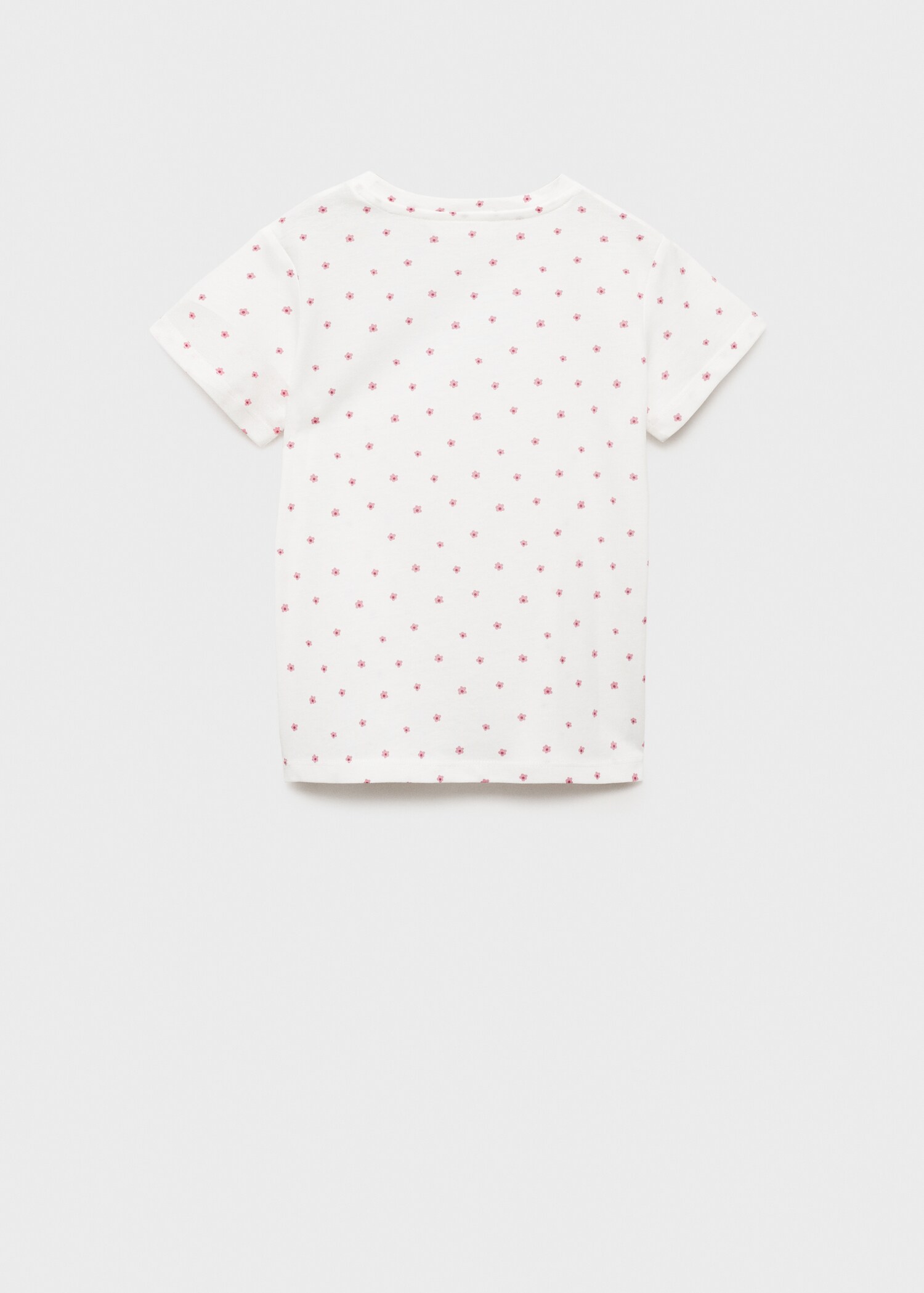 Embroidered detail print t-shirt - Reverse of the article