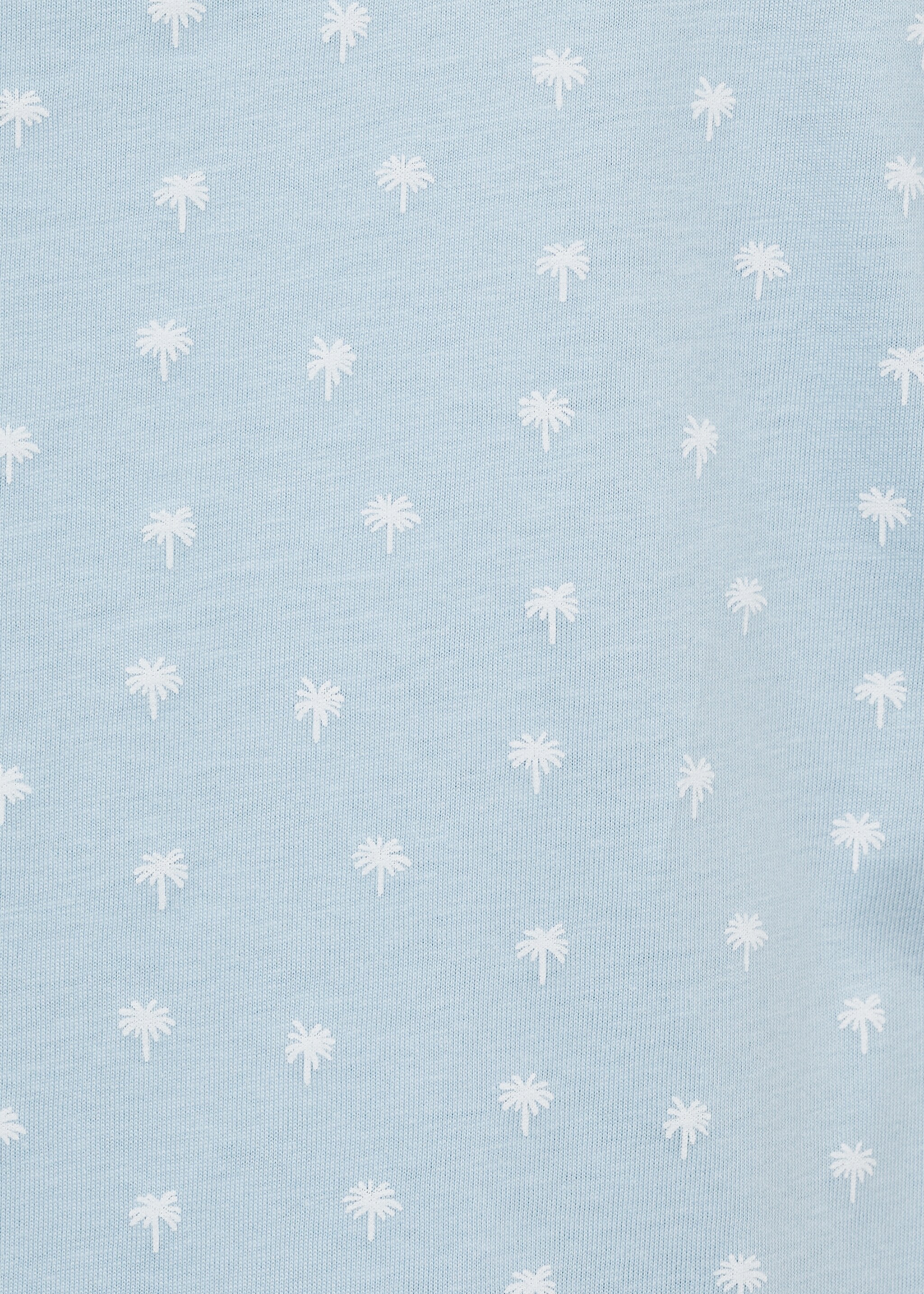 Embroidered detail print t-shirt - Details of the article 0, Sky Blue. Ref: 87049064-00.