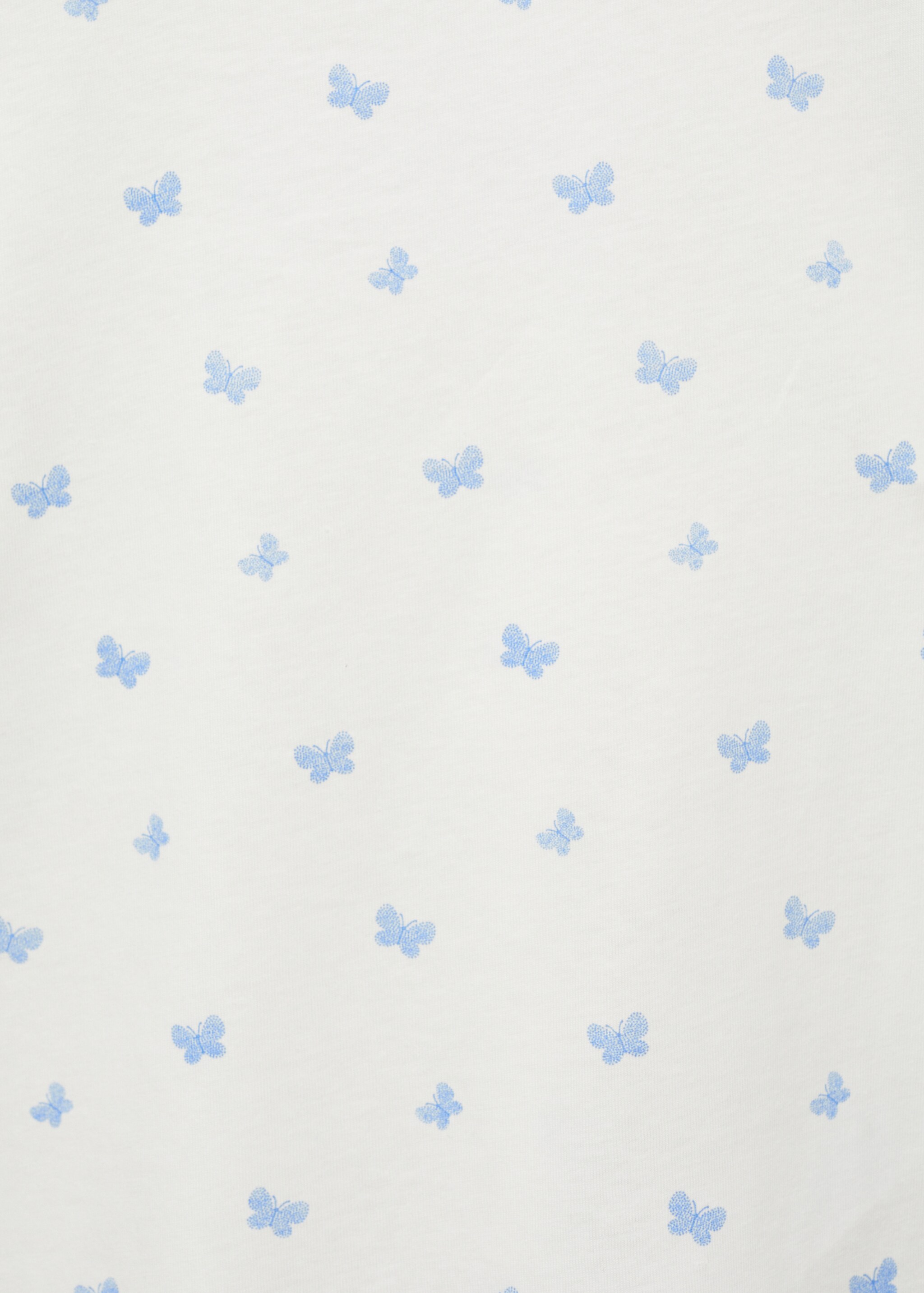 Embroidered detail print t-shirt - Details of the article 0, Navy. Ref: 87049064-00.