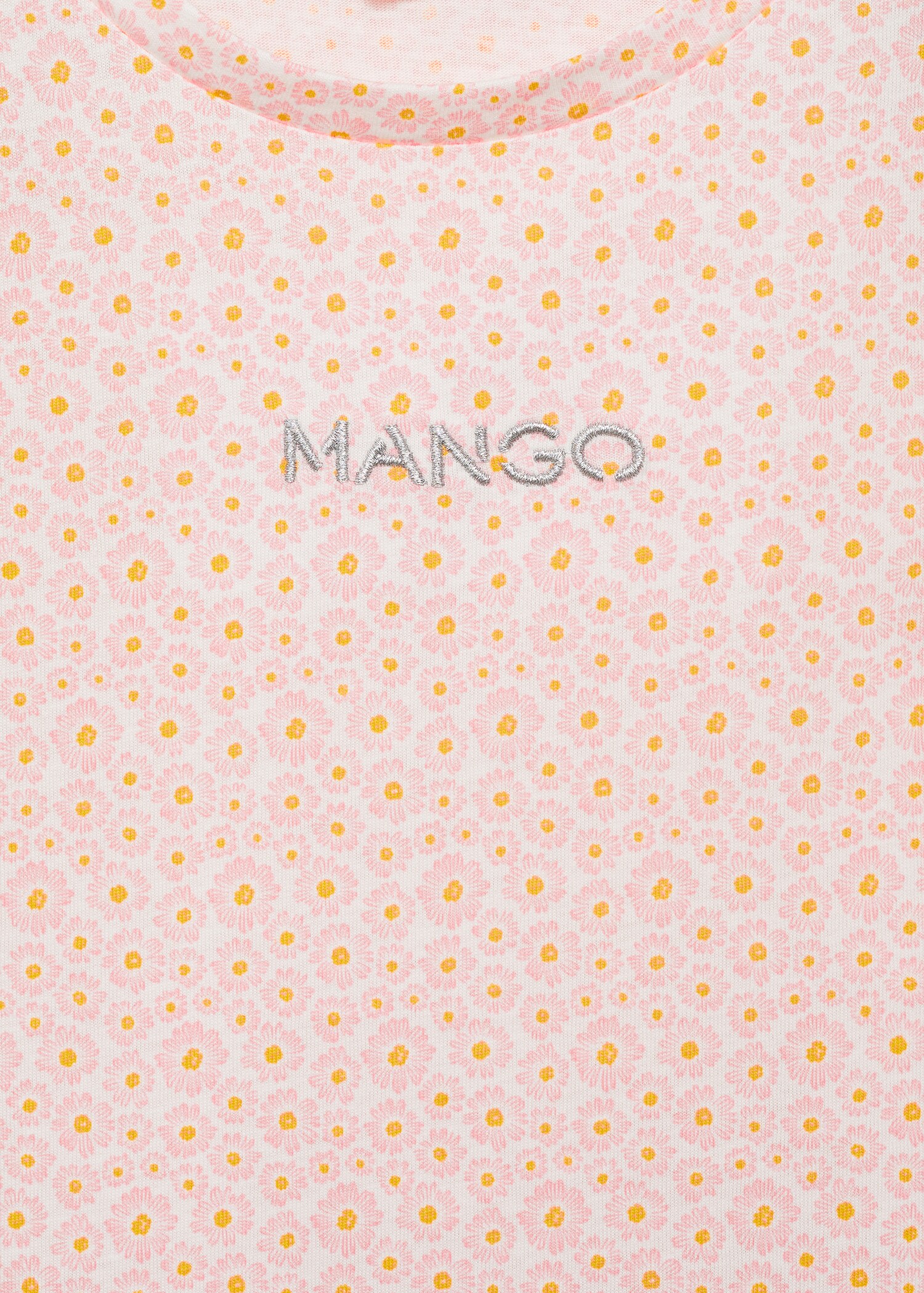 Embroidered detail print t-shirt - Details of the article 8