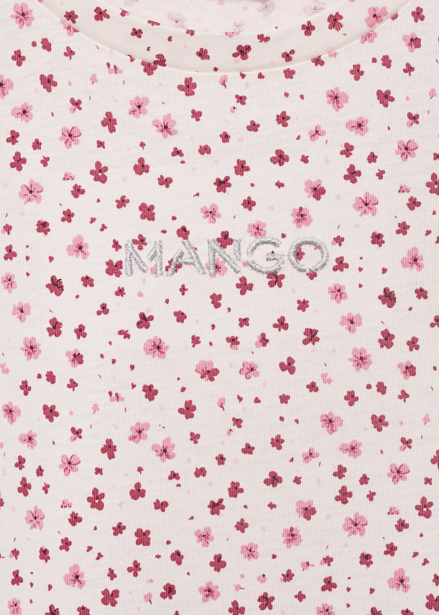 Embroidered detail print t-shirt - Details of the article 8