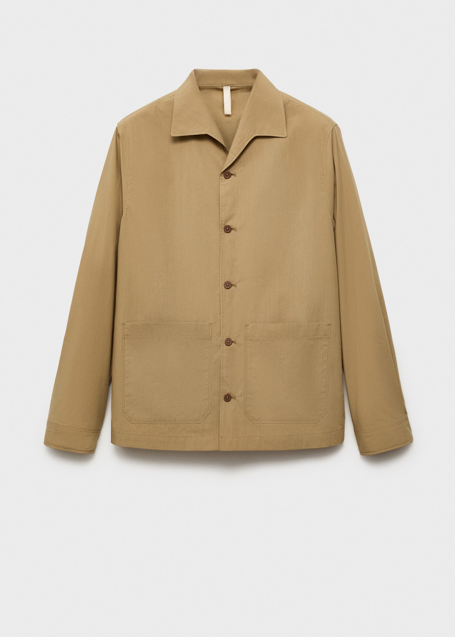 Cotton overshirt with pocket - Article without model