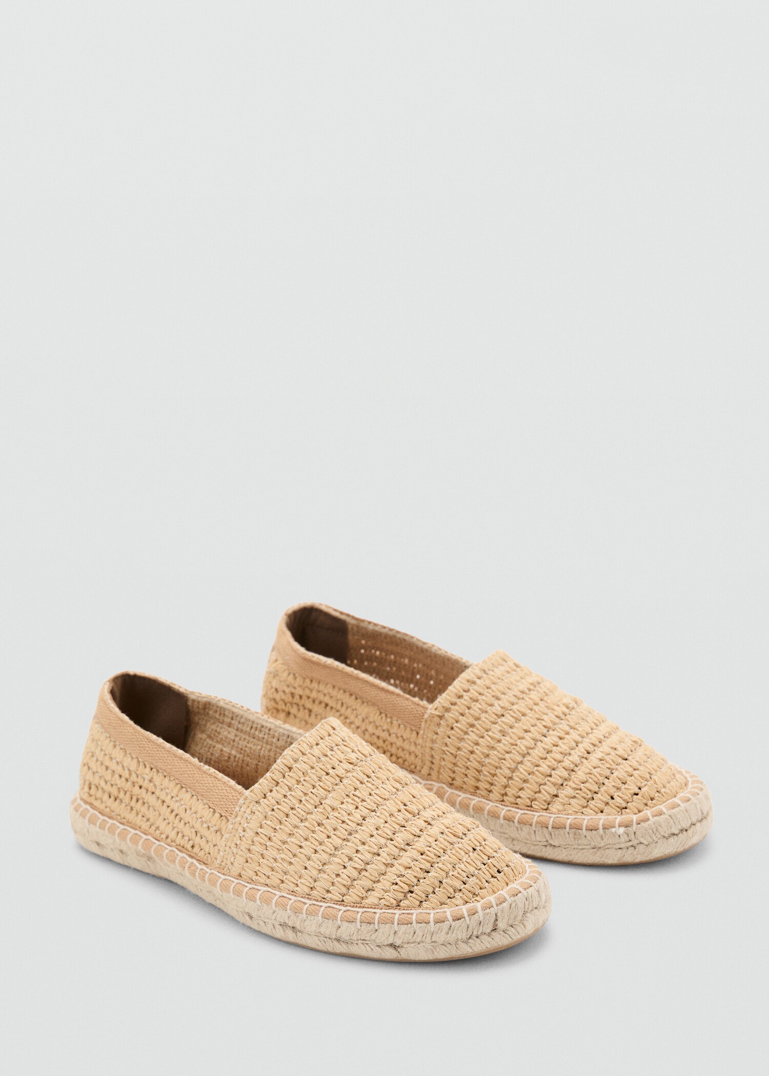 Raffia espadrilles - Medium plane