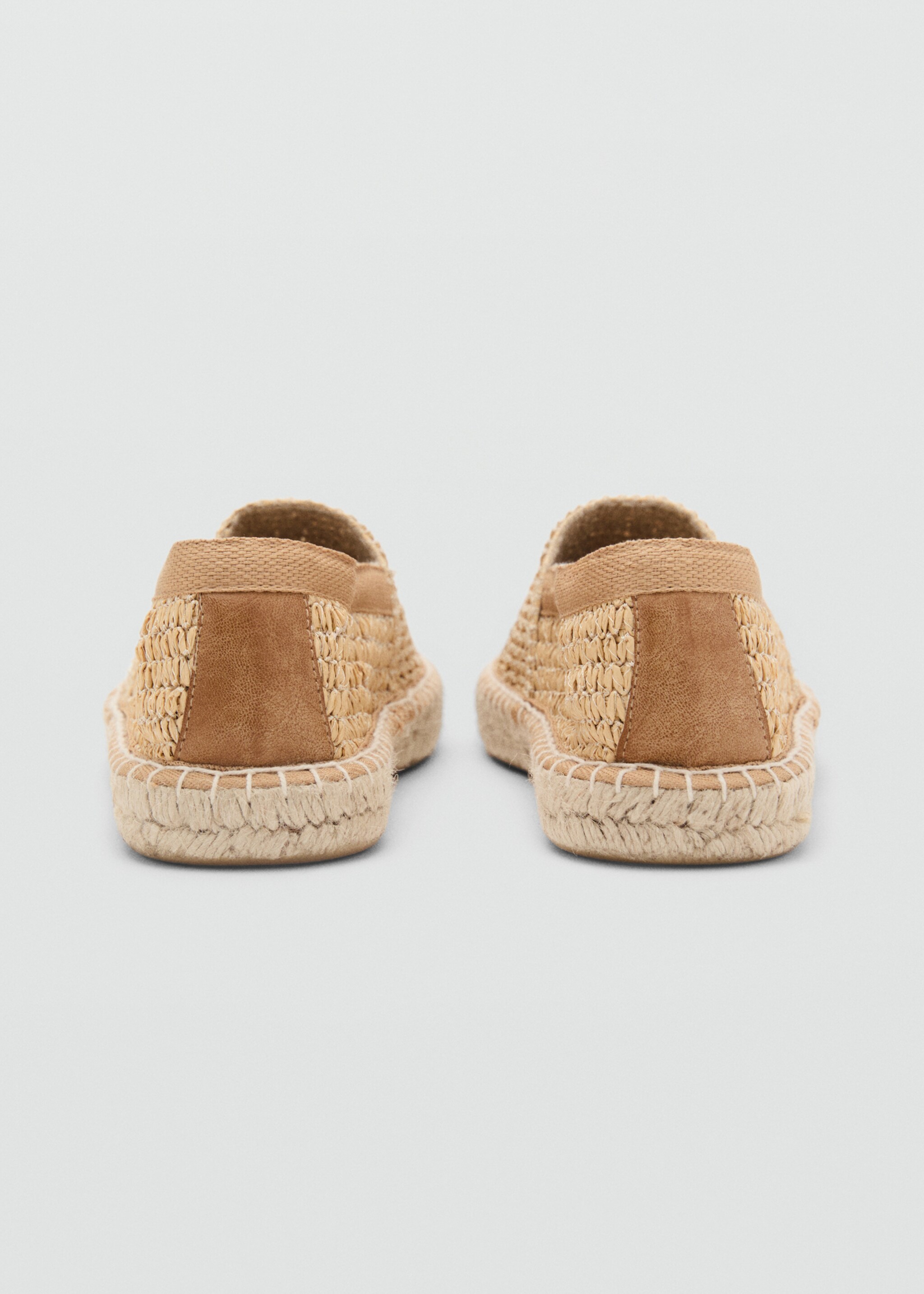 Raffia espadrilles - Details of the article 2, Sand. Ref: 87049205-00.