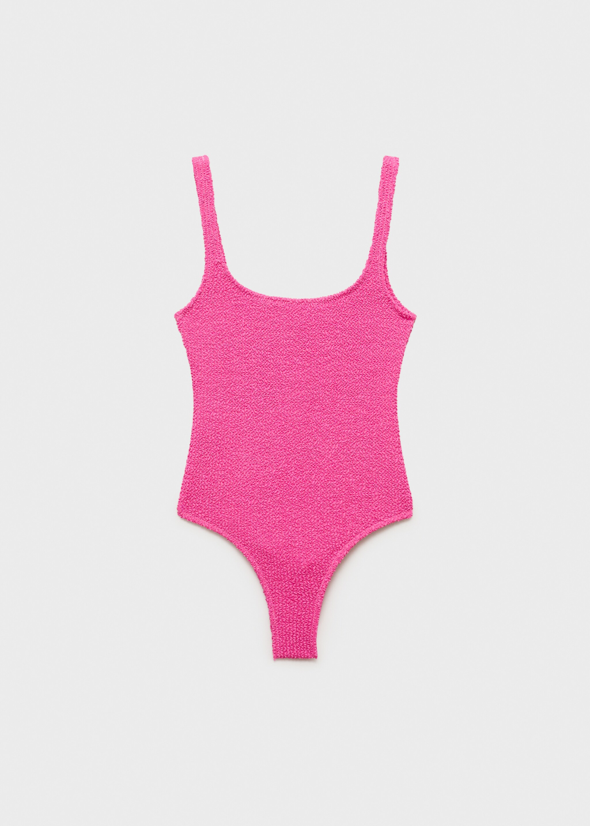 Textured swimsuit - Article without model, Pink. Ref: 87049209-00.