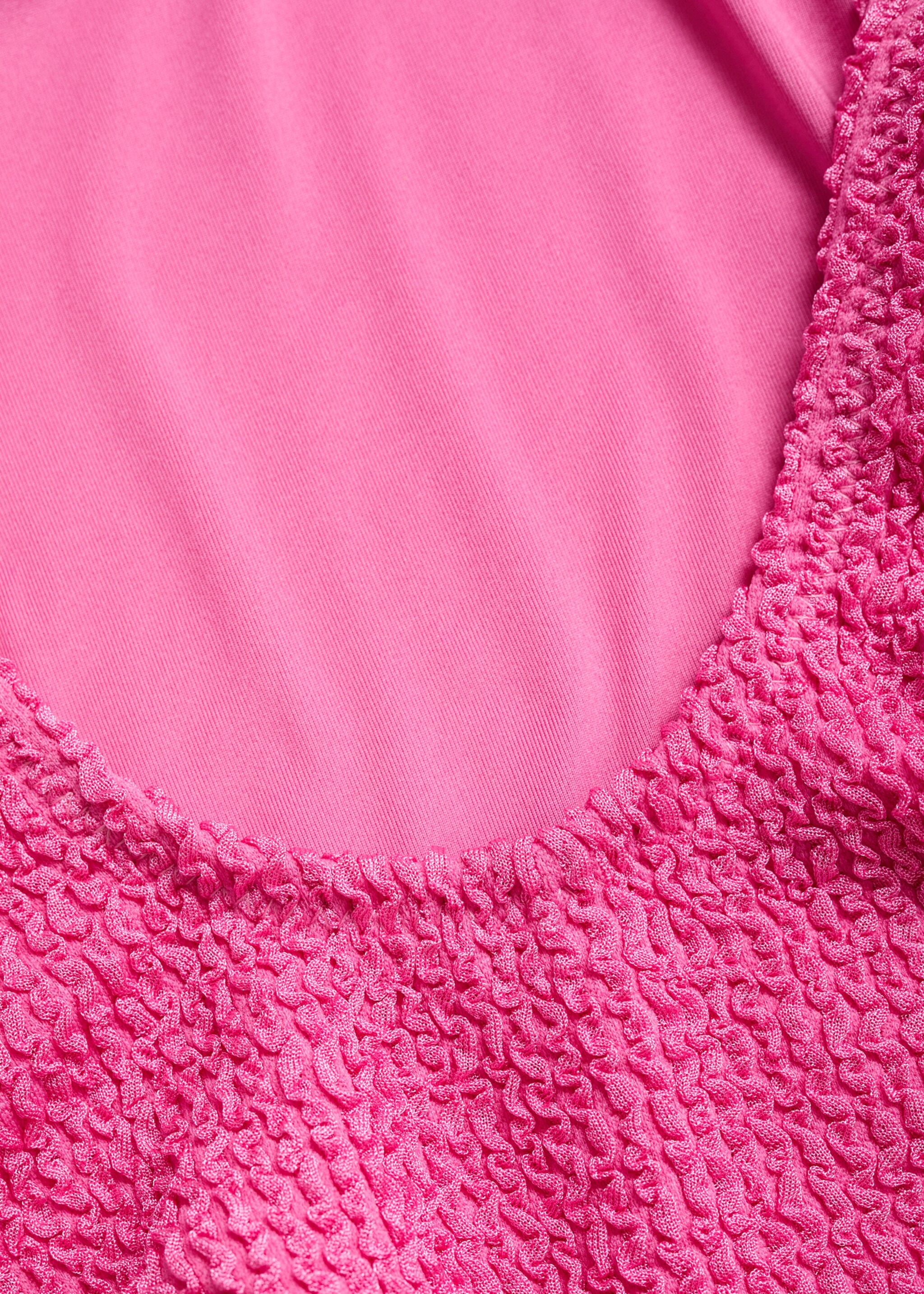 Textured swimsuit - Details of the article 0, Pink. Ref: 87049209-00.