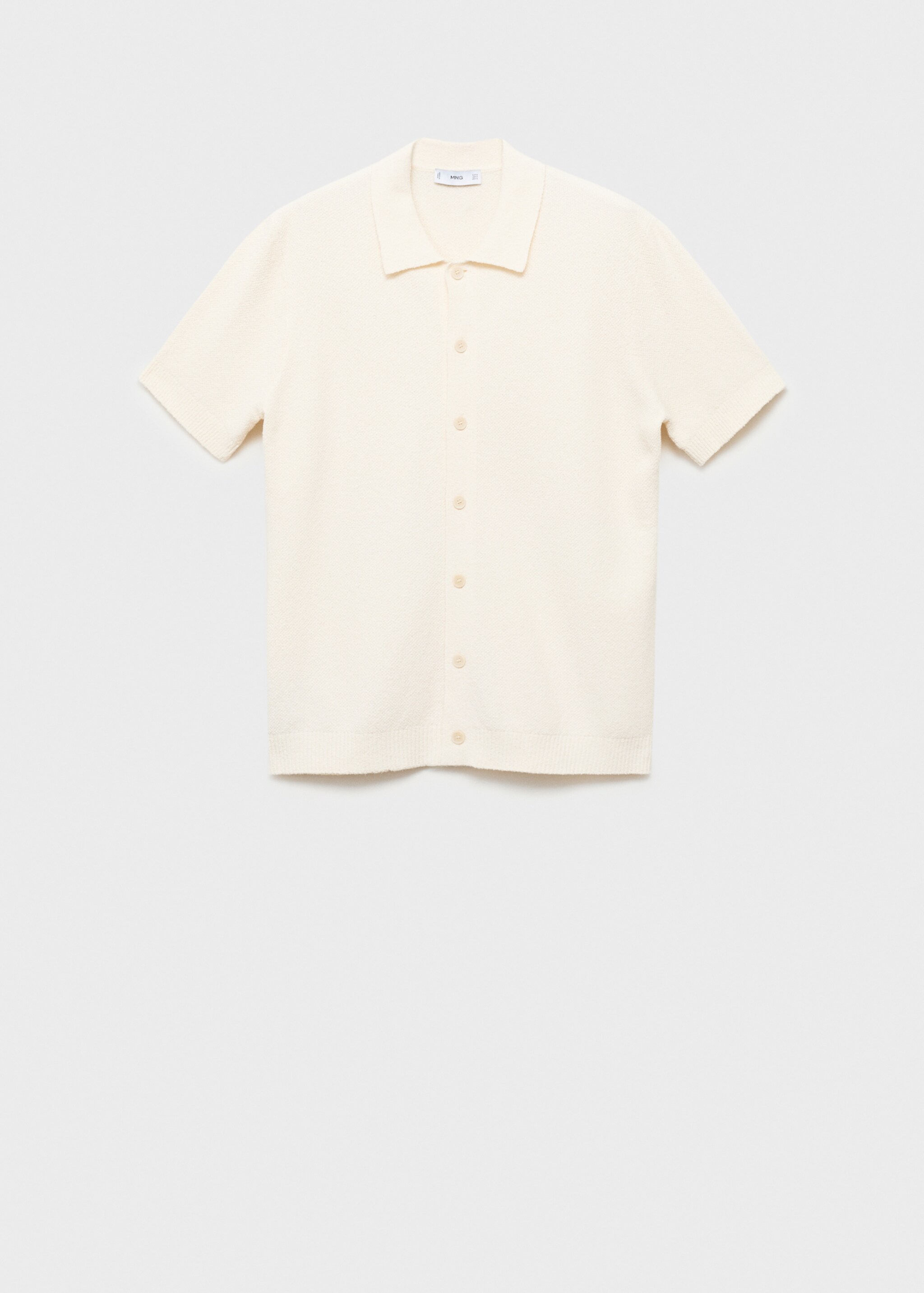 Feinstrick-Hemd - Artikel ohne Model, Elfenbeinweiß. Ref: 87049210-00.