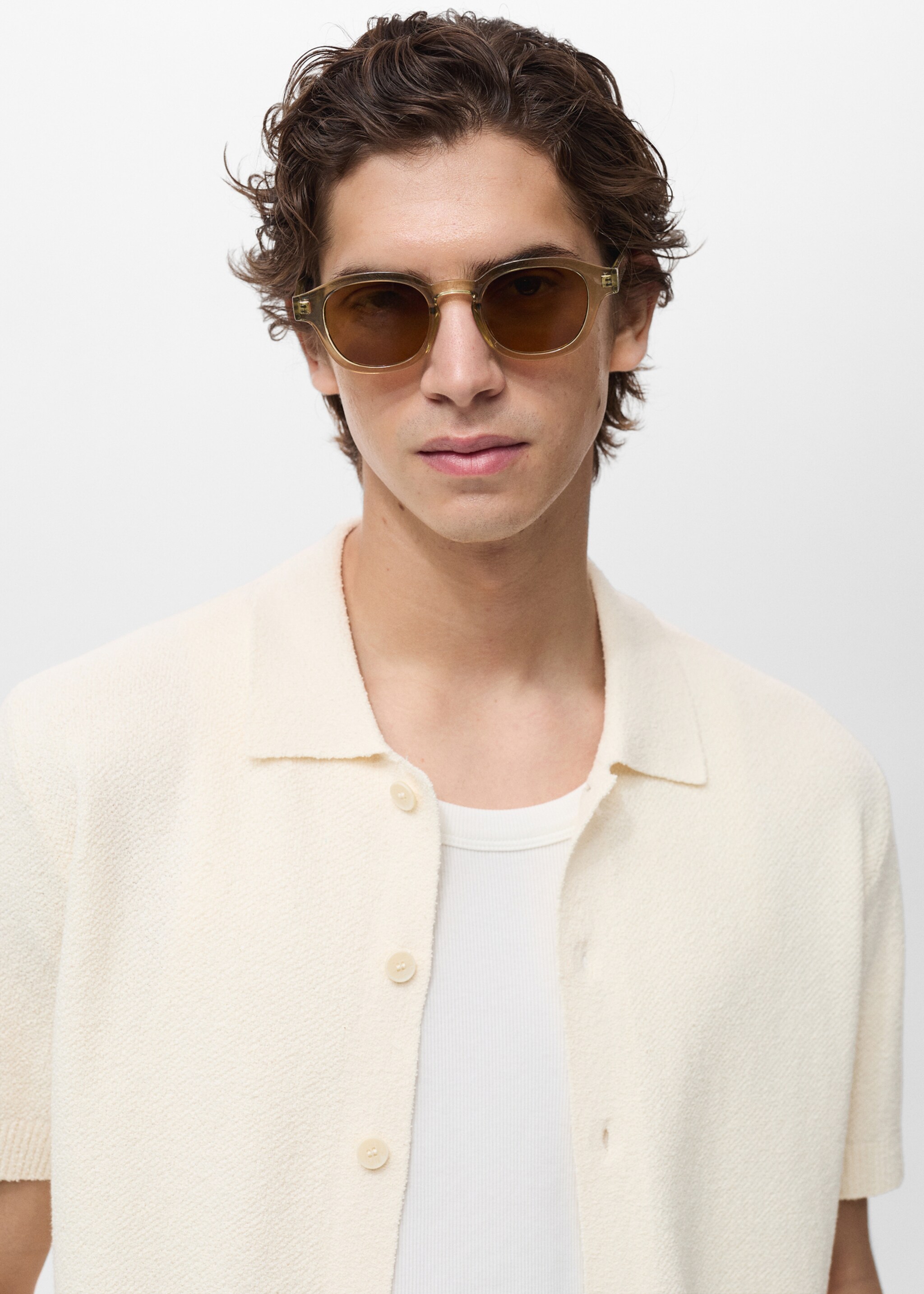 Feinstrick-Hemd - Detail des Artikels 1, Elfenbeinweiß. Ref: 87049210-00.