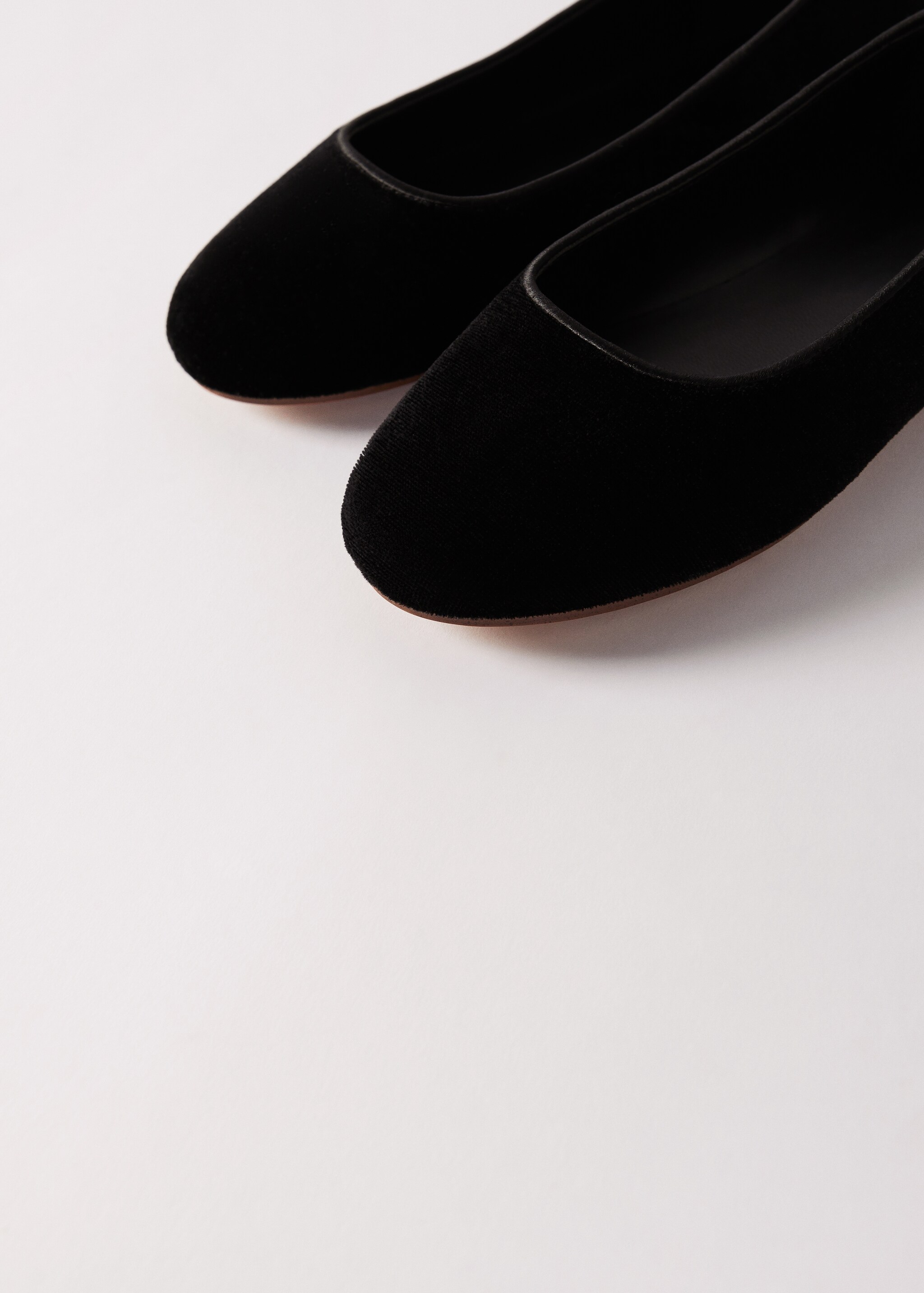 Sametové baleríny basic - Detail zboží 4