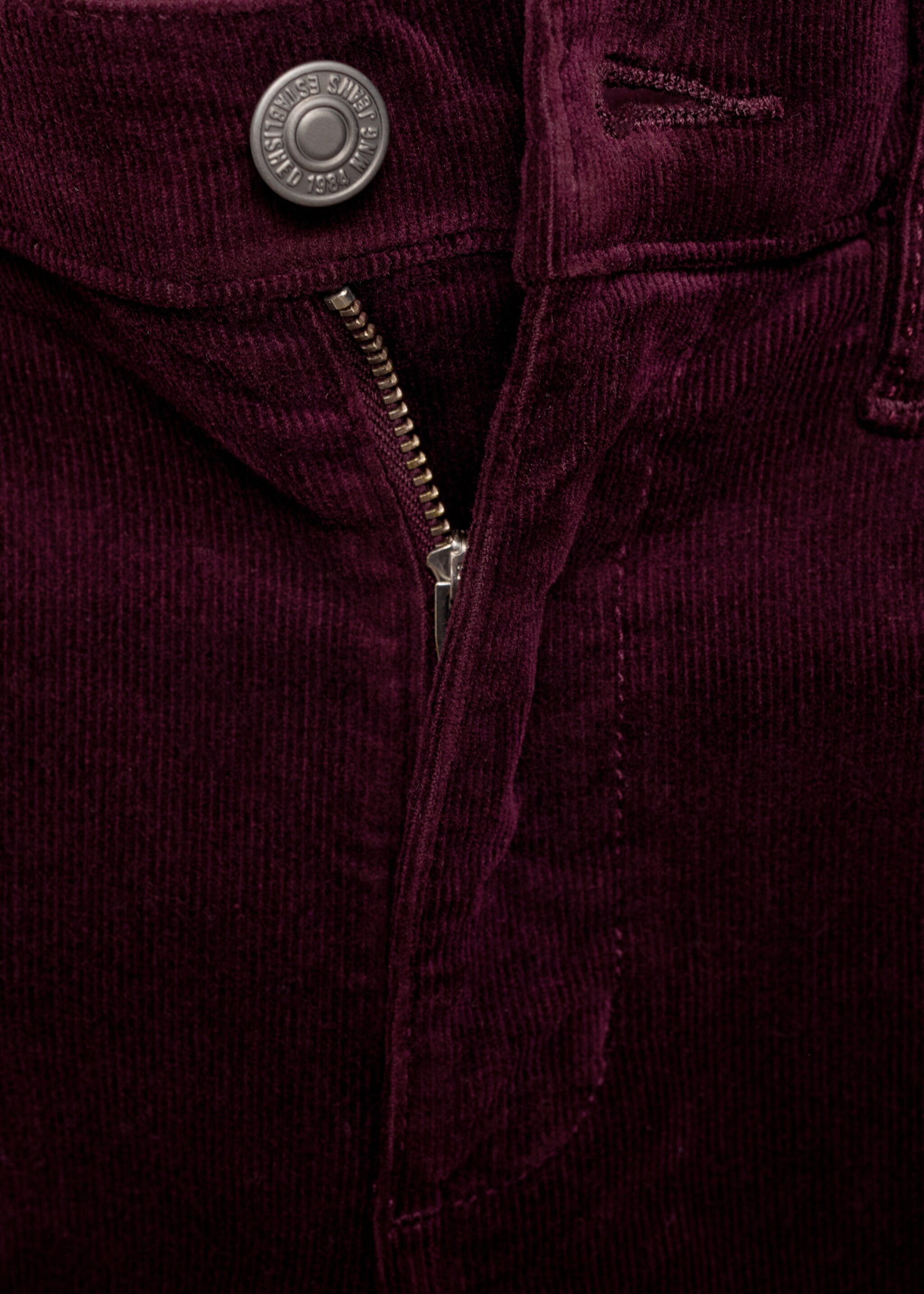 Sienna flared cropped corduroy trousers - Details of the article 8, Wine. Ref: 87050227-00.