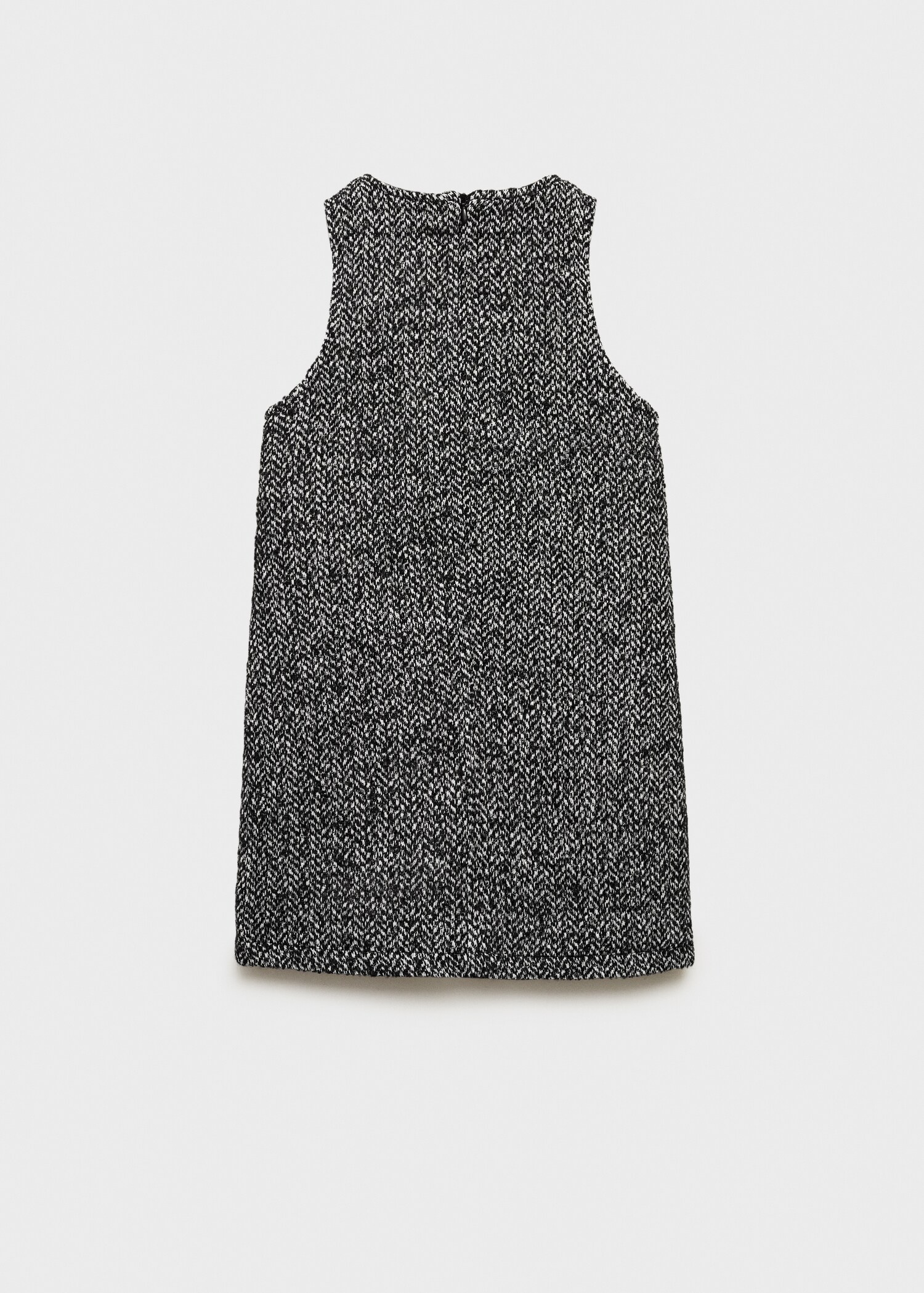 Spike stitch pinafore - Reverse of the article