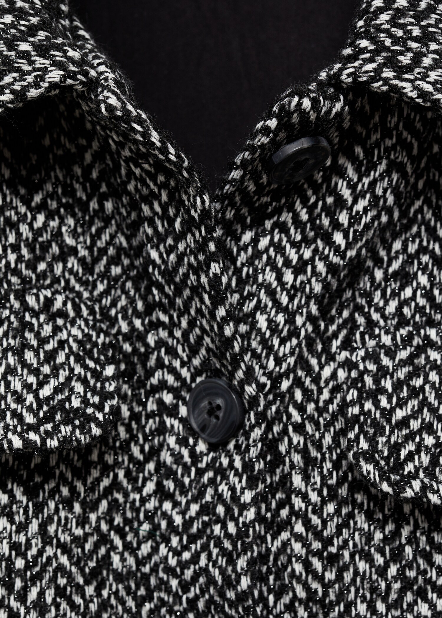 Crop-Jacke mit Fischgrätmuster - Detail des Artikels 8